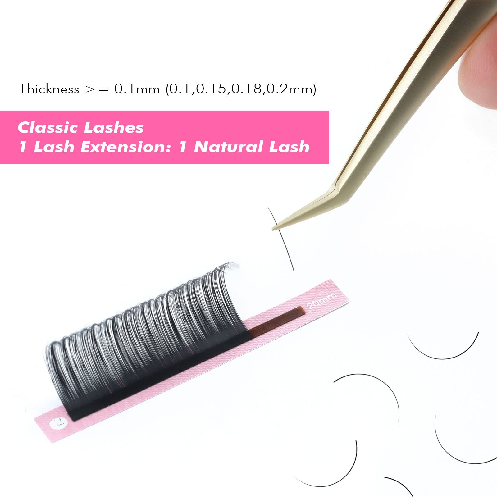 Foto 5 pulgar | Extensiones De Pestañas Allove Cashmere Classic 0.03 Dd Curl 14 Mm - Venta Internacional.