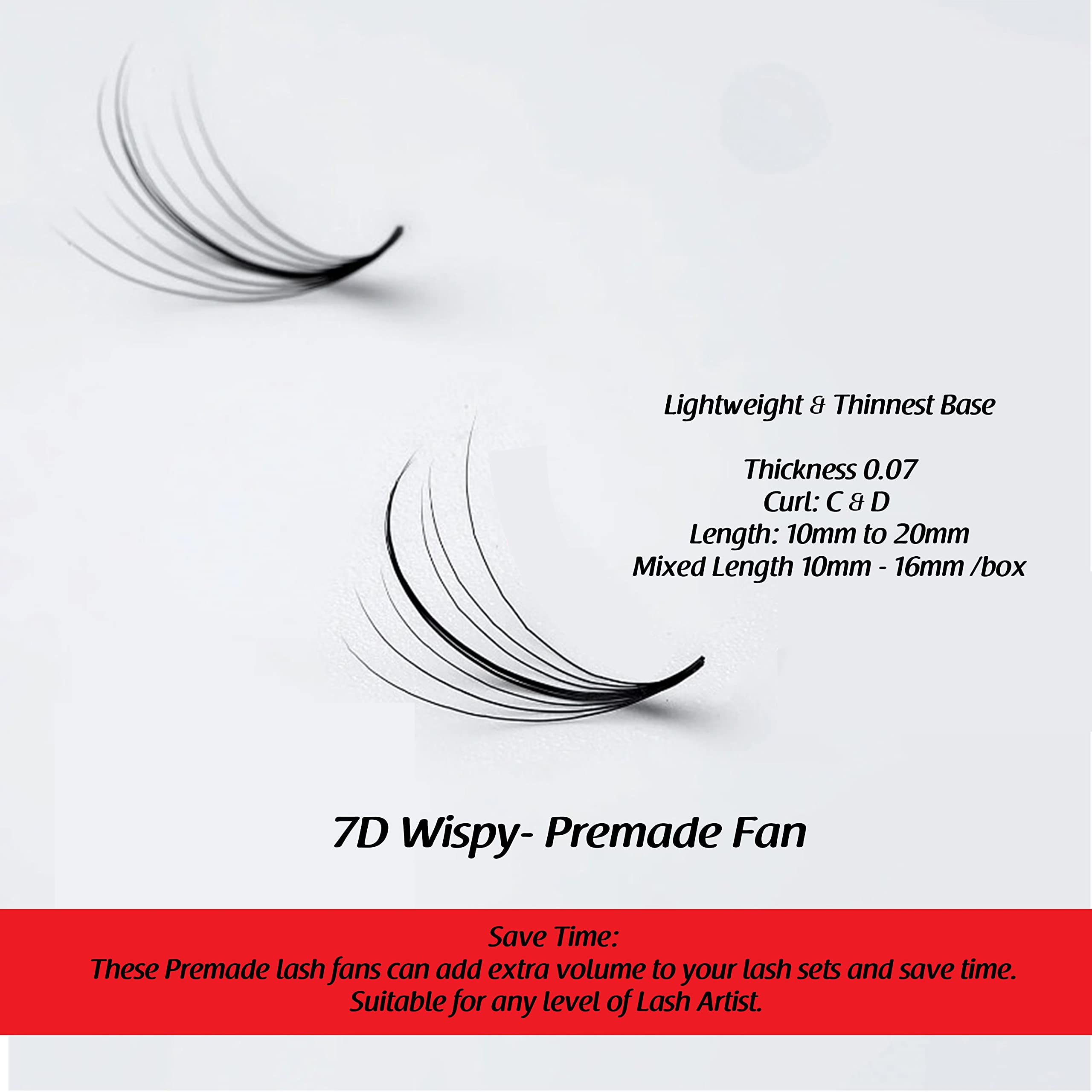 Foto 5 | Pestañas En Forma De Abanico Prefabricadas The Lash Supply 1000fans 3d-14d - Venta Internacional.