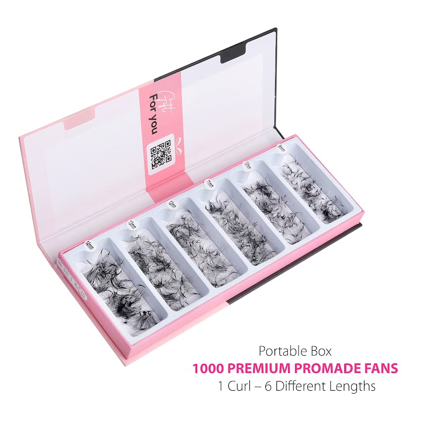 Foto 4 pulgar | Extensiones De Pestañas Lavislash 1000 Promade Fans Volume 10d - Venta Internacional.