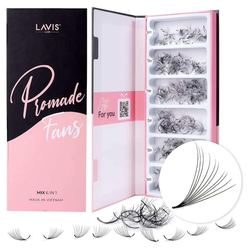 Extensiones De Pestañas Lavislash 1000 Promade Fans Volume 10d - Venta Internacional.