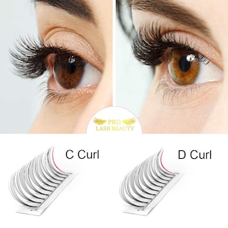 Foto 4 | Extensiones De Pestañas Con Volumen Prefabricadas Pro Lashbeauty 5d-c 0.10 16 Mm - Venta Internacional.