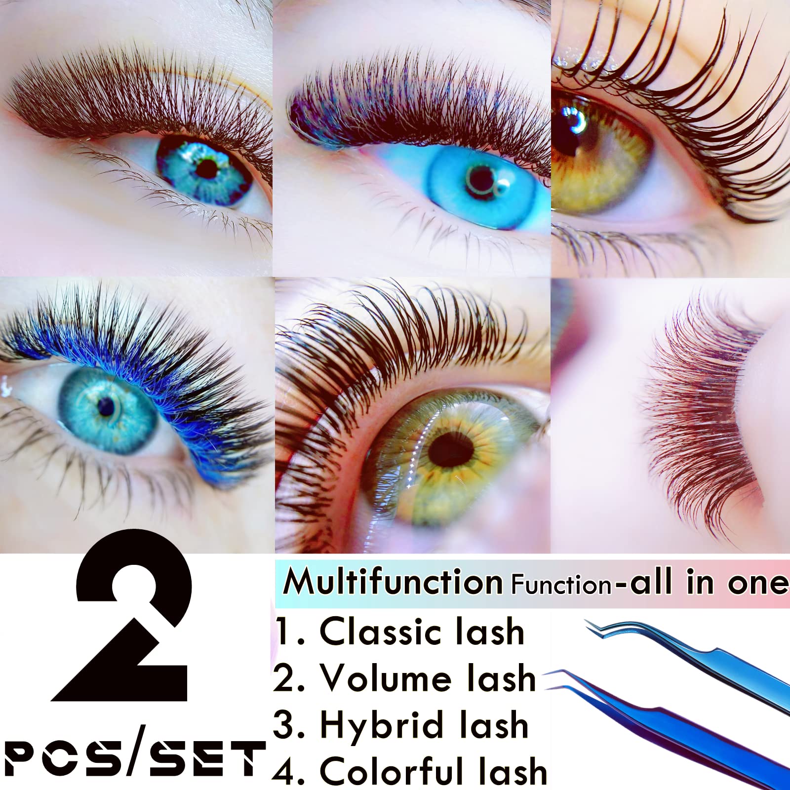 Foto 4 pulgar | Pinzas De Volumen Libeauty Neat Volume Lash, 2 Unidades, Para 0,03 A 0,25 Mm - Venta Internacional.