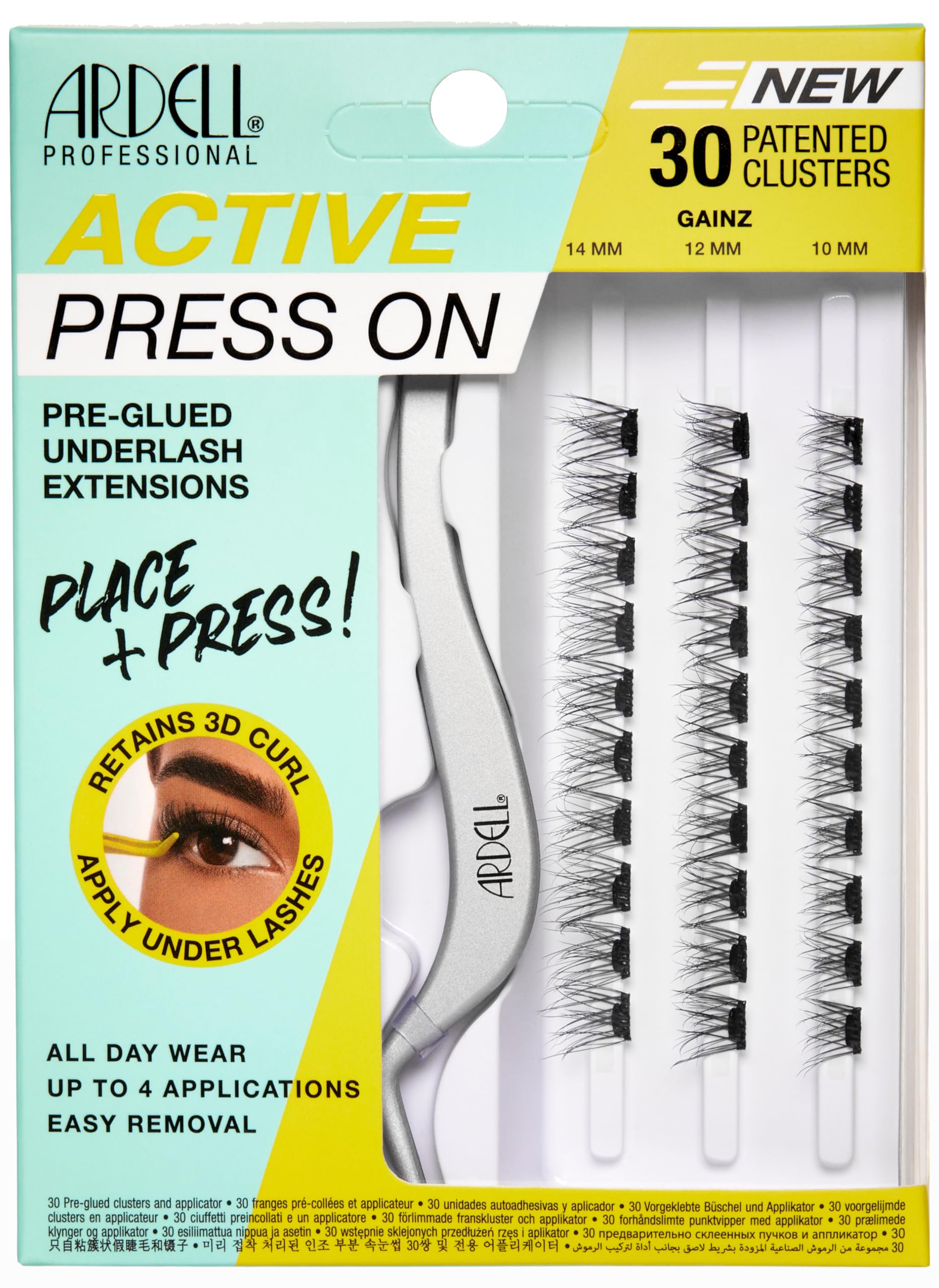 Underlash Extensions Ardell Active Press On Gainz, Paquete De 1 - Venta Internacional.