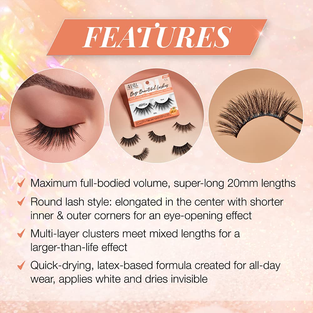 Foto 5 pulgar | Pestañas Postizas Ardell Bbl Big Beautiful Lashes 966 Bae - Venta Internacional.