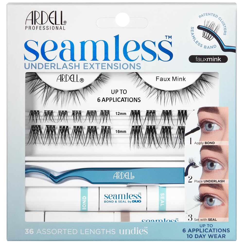 Kit De Extensiones De Pestañas Ardell Seamless Underlash Faux Mink - Venta Internacional.