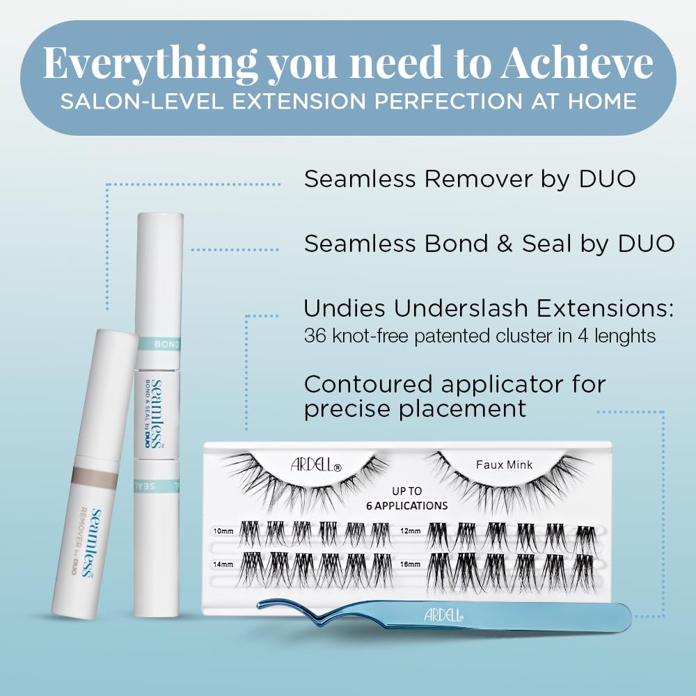 Foto 4 pulgar | Kit De Extensiones De Pestañas Ardell Seamless Underlash Faux Mink - Venta Internacional.