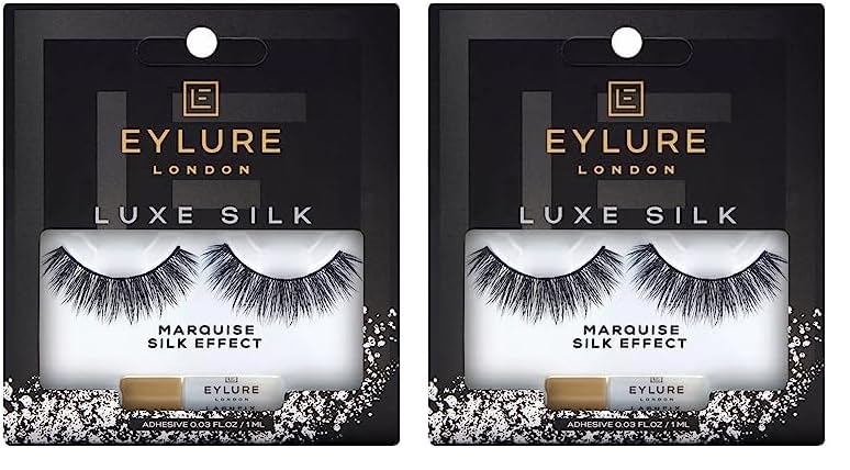 Eyelashes Eylure Luxe Silk Marquise Reutilizables, 1 Par X 2 - Venta Internacional.