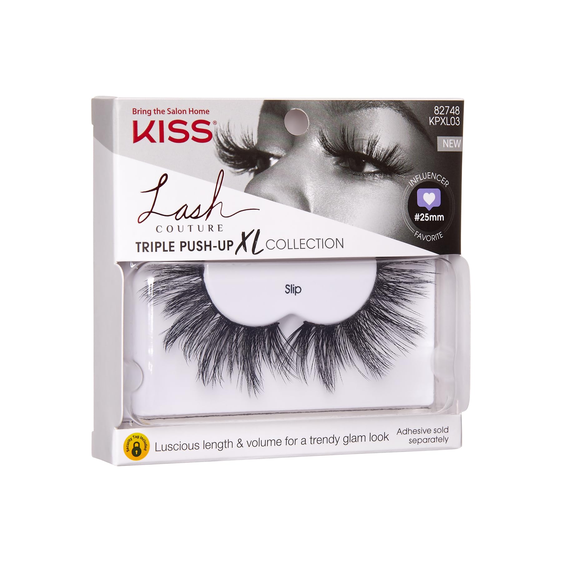Foto 3 pulgar | Pestañas Postizas Kiss Lash Couture Triple Push-up Xl 'slip' 16 Mm - Venta Internacional.