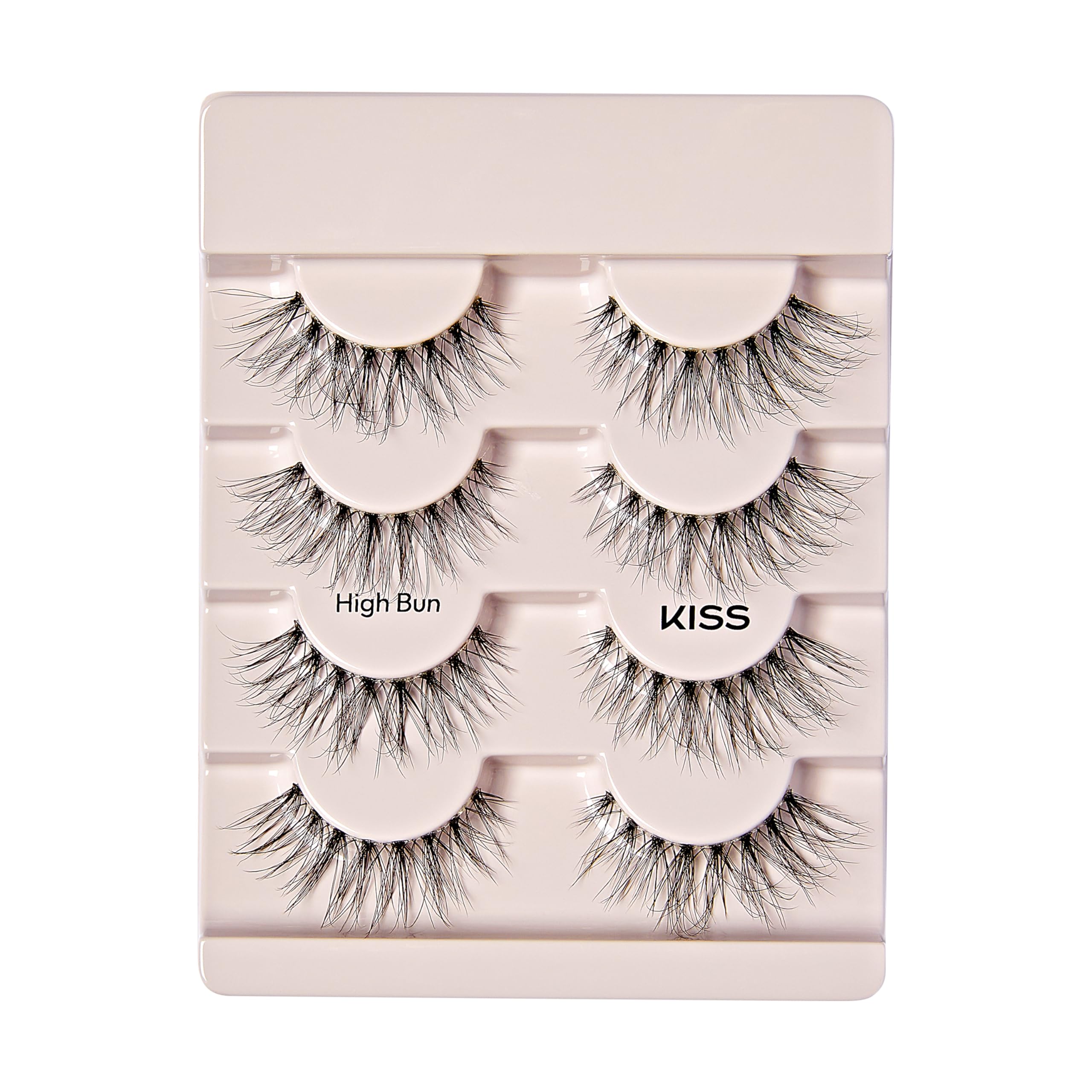 Foto 5 pulgar | Pestañas Postizas Kiss The New Natural High Bun 12 Mm, 4 Pares - Venta Internacional.