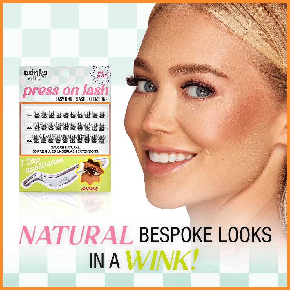 Foto 4 pulgar | Extensiones Underlash Ardell Winks Press On, Prepegadas En Color Natural - Venta Internacional.