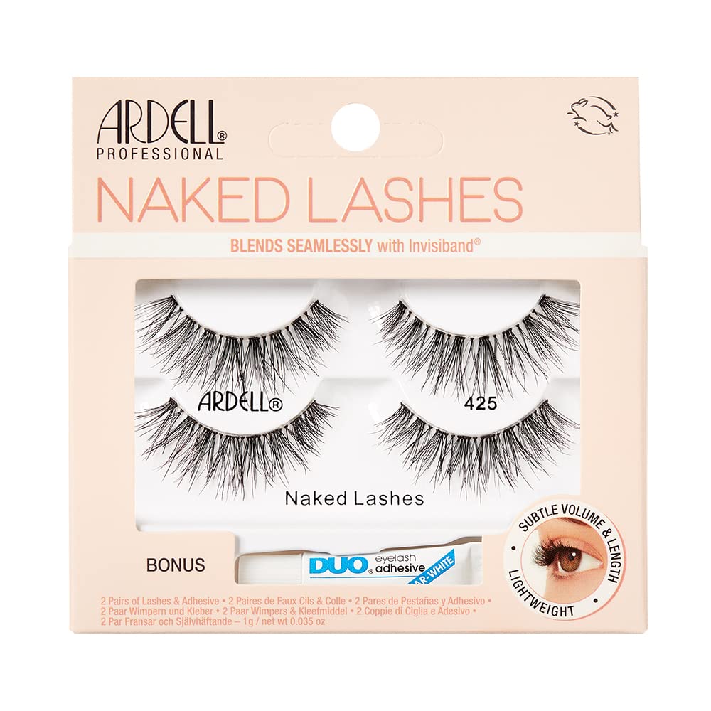 Foto 2 pulgar | Pestañas Postizas Ardell Naked Lashes 425, Volumen Sutil, 2 Pares - Venta Internacional.