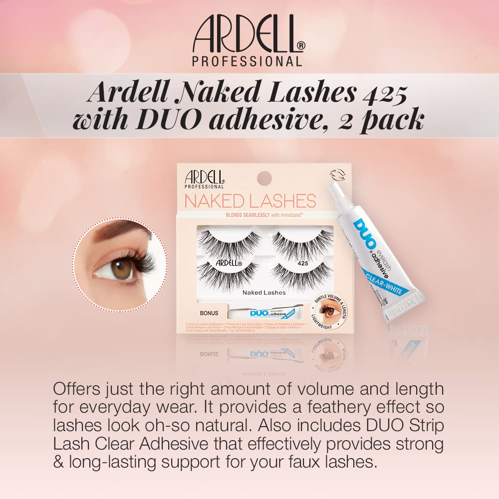 Foto 3 pulgar | Pestañas Postizas Ardell Naked Lashes 425, Volumen Sutil, 2 Pares - Venta Internacional.