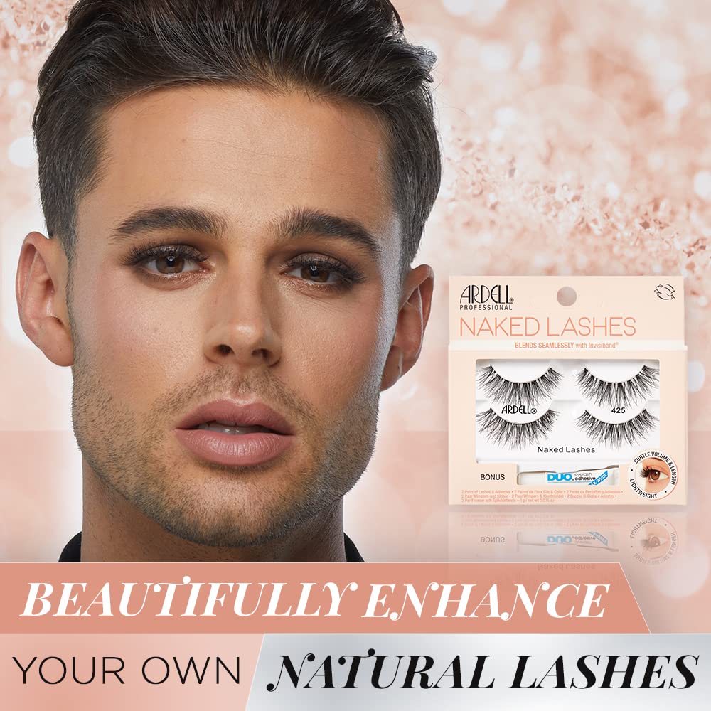 Foto 4 pulgar | Pestañas Postizas Ardell Naked Lashes 425, Volumen Sutil, 2 Pares - Venta Internacional.