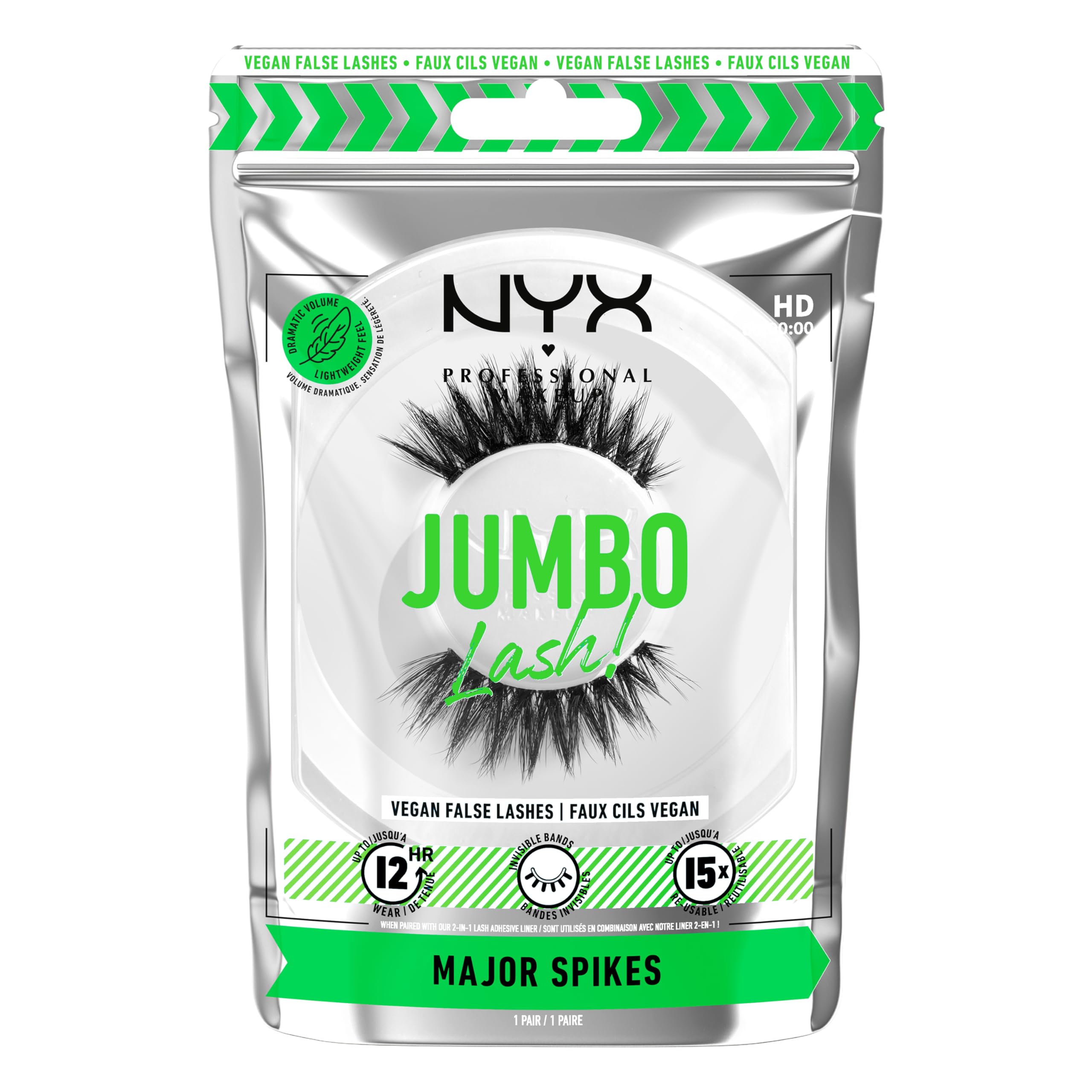 Foto 2 pulgar | Pestañas Postizas Nyx Professional Makeup Jumbo Lash! ¡picos Principales! - Venta Internacional.