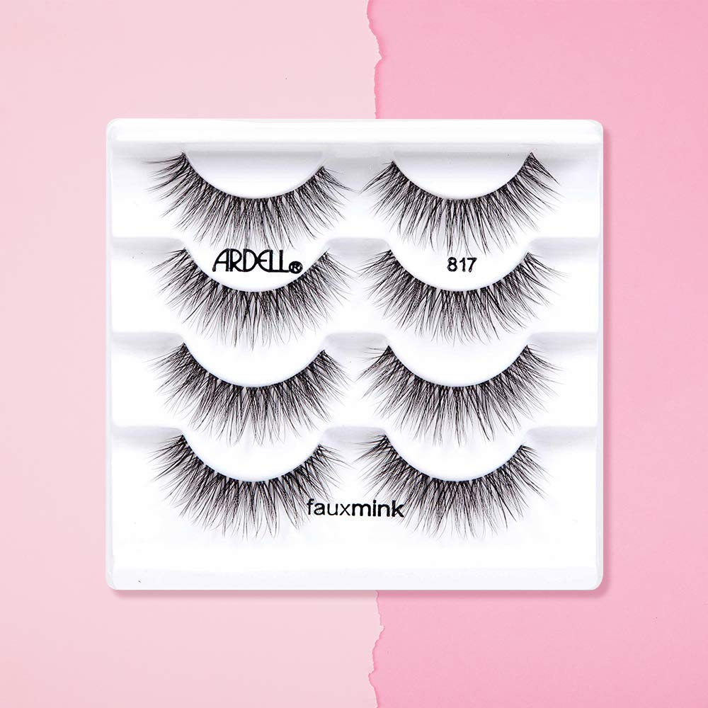 Foto 5 | Pestañas Postizas Ardell Faux Mink 817, Paquete Múltiple De 4 Pares - Venta Internacional.