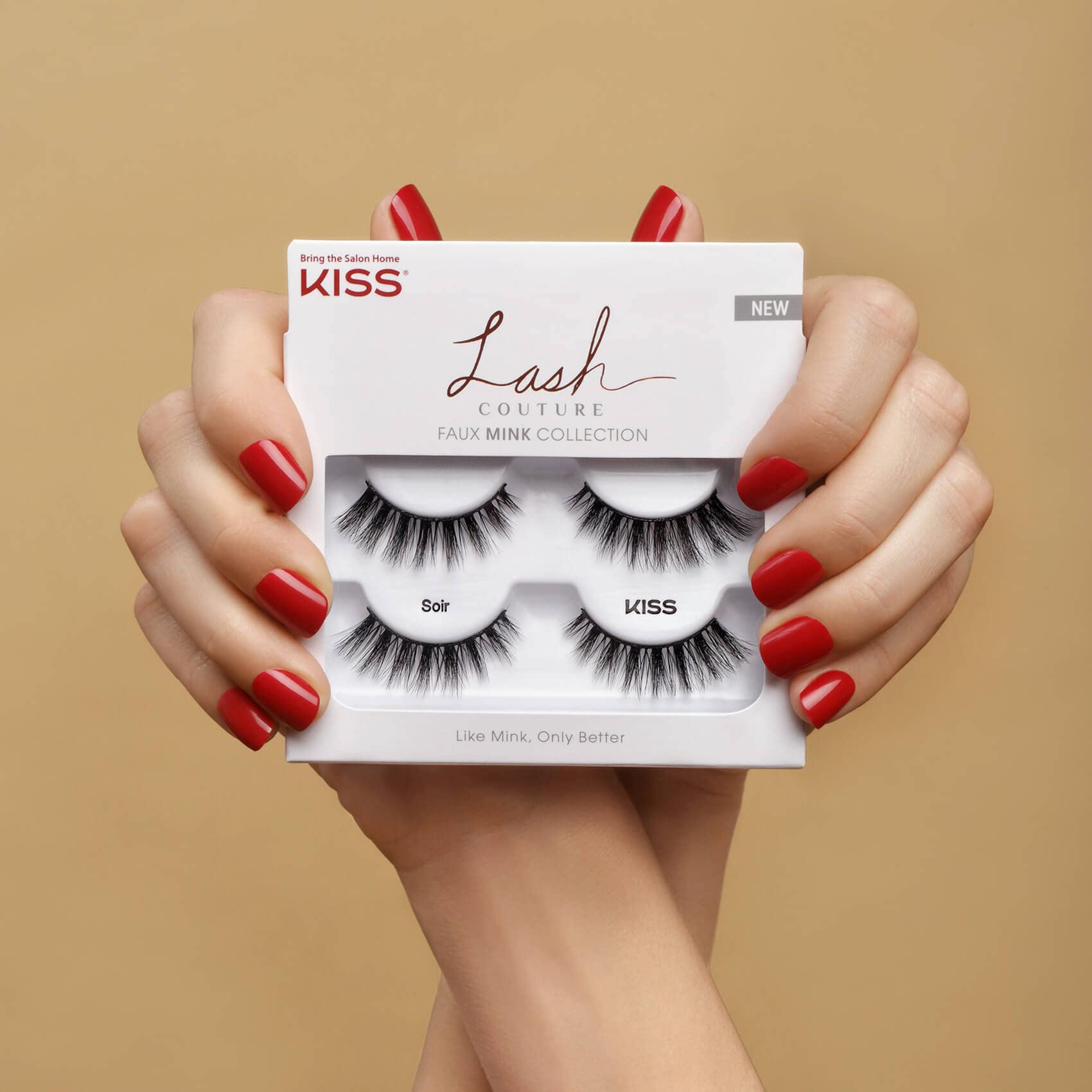 Foto 6 pulgar | Pestañas Postizas Kiss Lash Couture Estilo Visón Sintético Soir, 2 Pares - Venta Internacional.