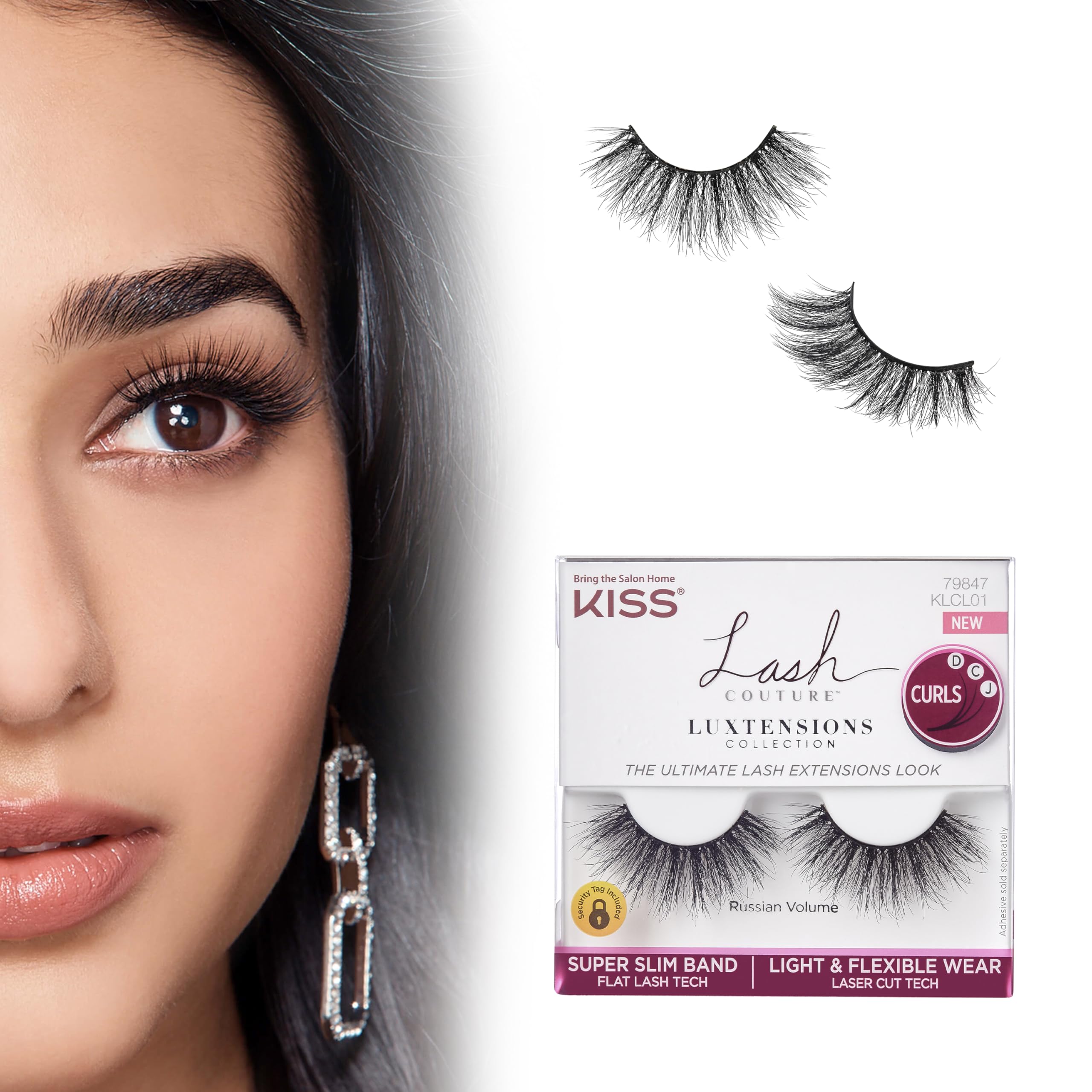 Pestañas Postizas Kiss Lash Couture Luxtension «russian Volume» - Venta Internacional.