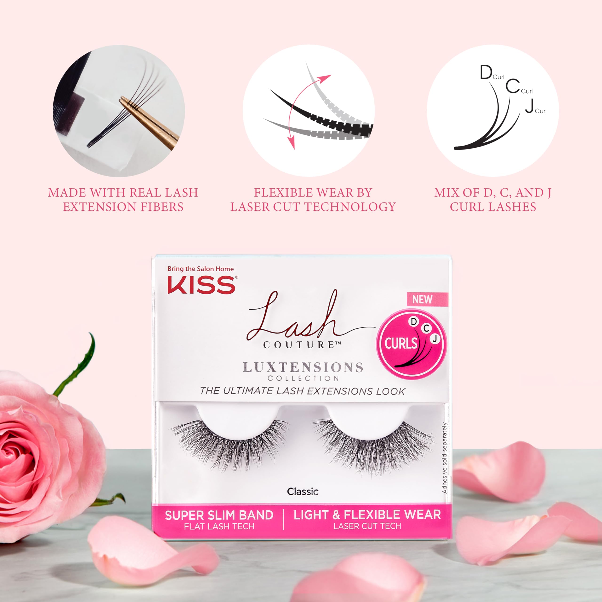 Foto 5 pulgar | Pestañas Postizas Kiss Lash Couture Luxtension «russian Volume» - Venta Internacional.