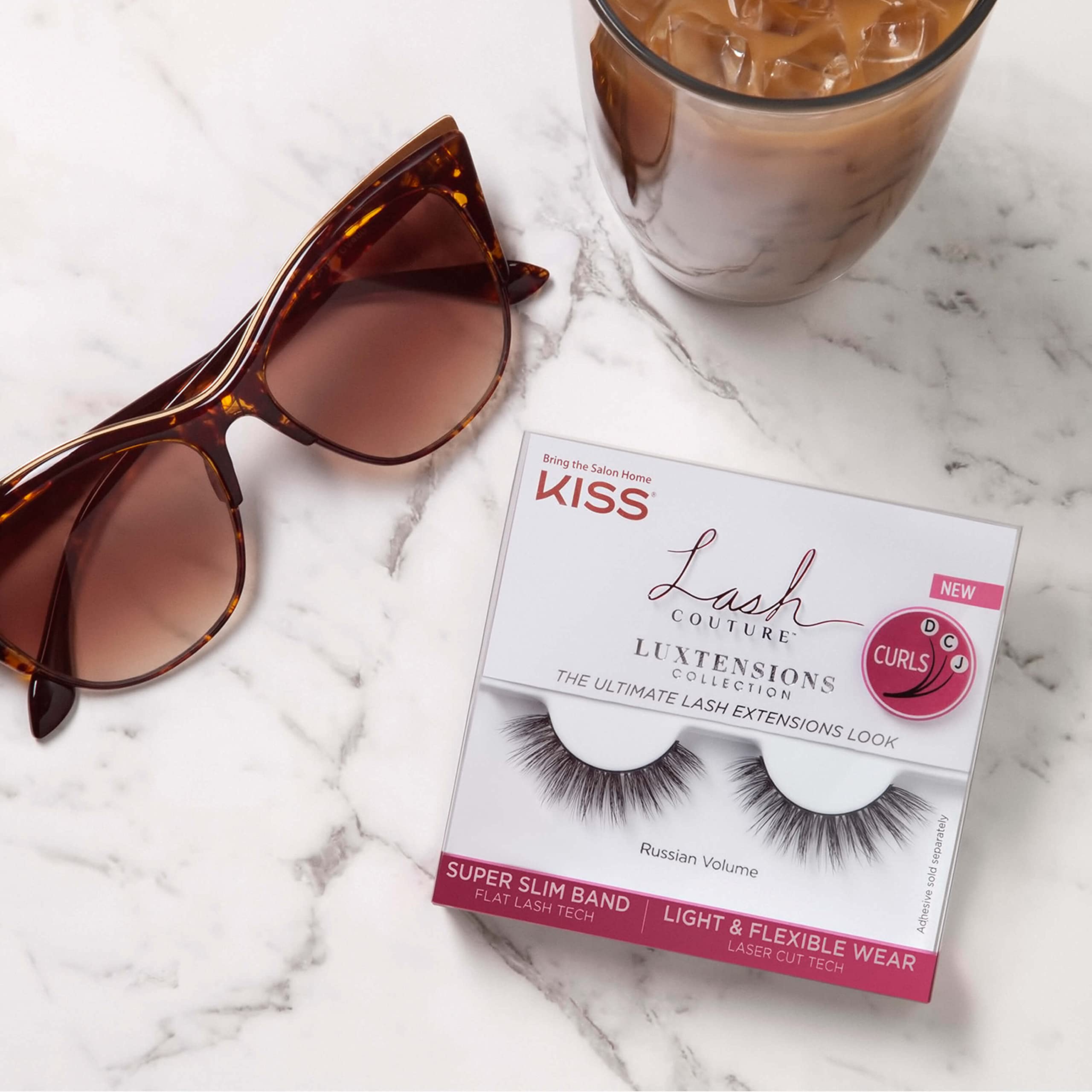 Foto 7 | Pestañas Postizas Kiss Lash Couture Luxtension «russian Volume» - Venta Internacional.