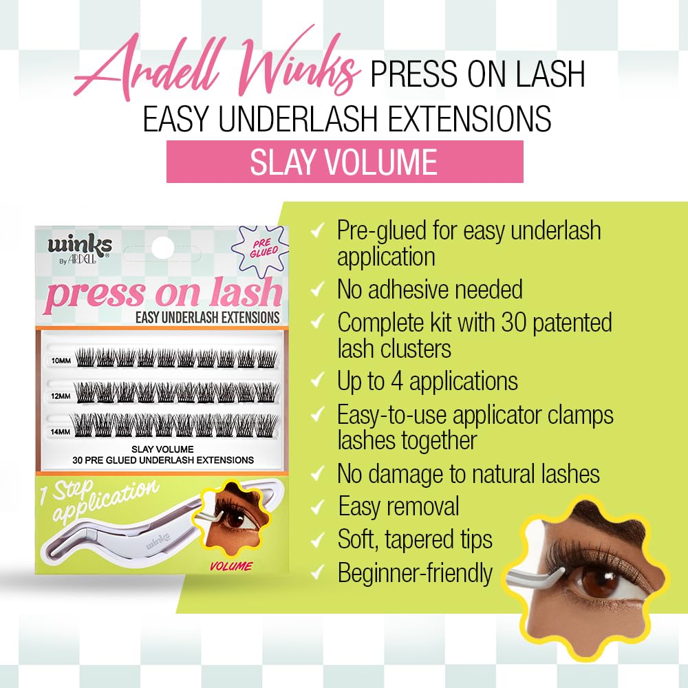 Foto 3 pulgar | Underlash Extensions Ardell Winks Press On, Volumen Prepegado - Venta Internacional.