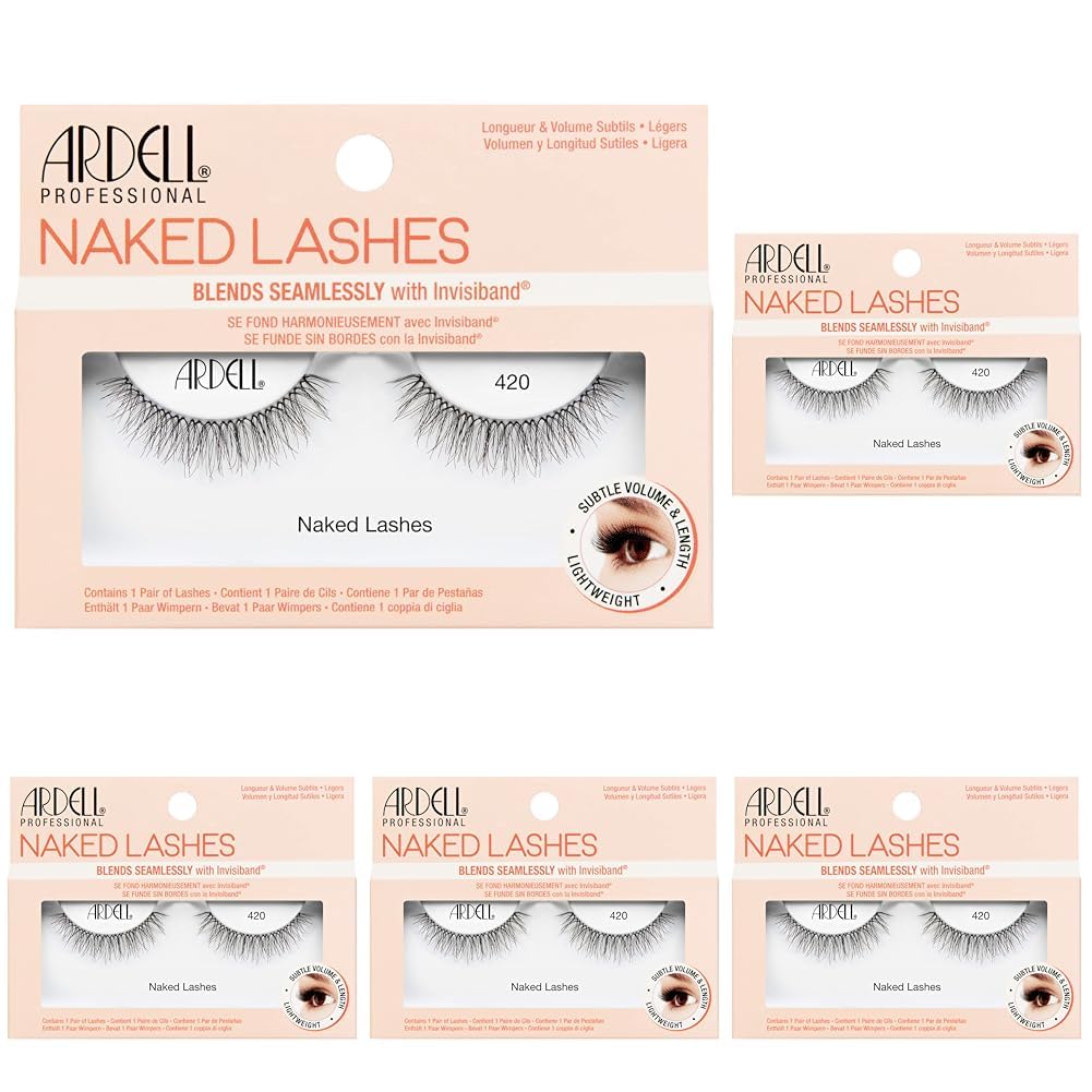 Foto 2 pulgar | Pestañas Postizas Ardell Naked Lashes 420 (paquete De 5) - Venta Internacional.