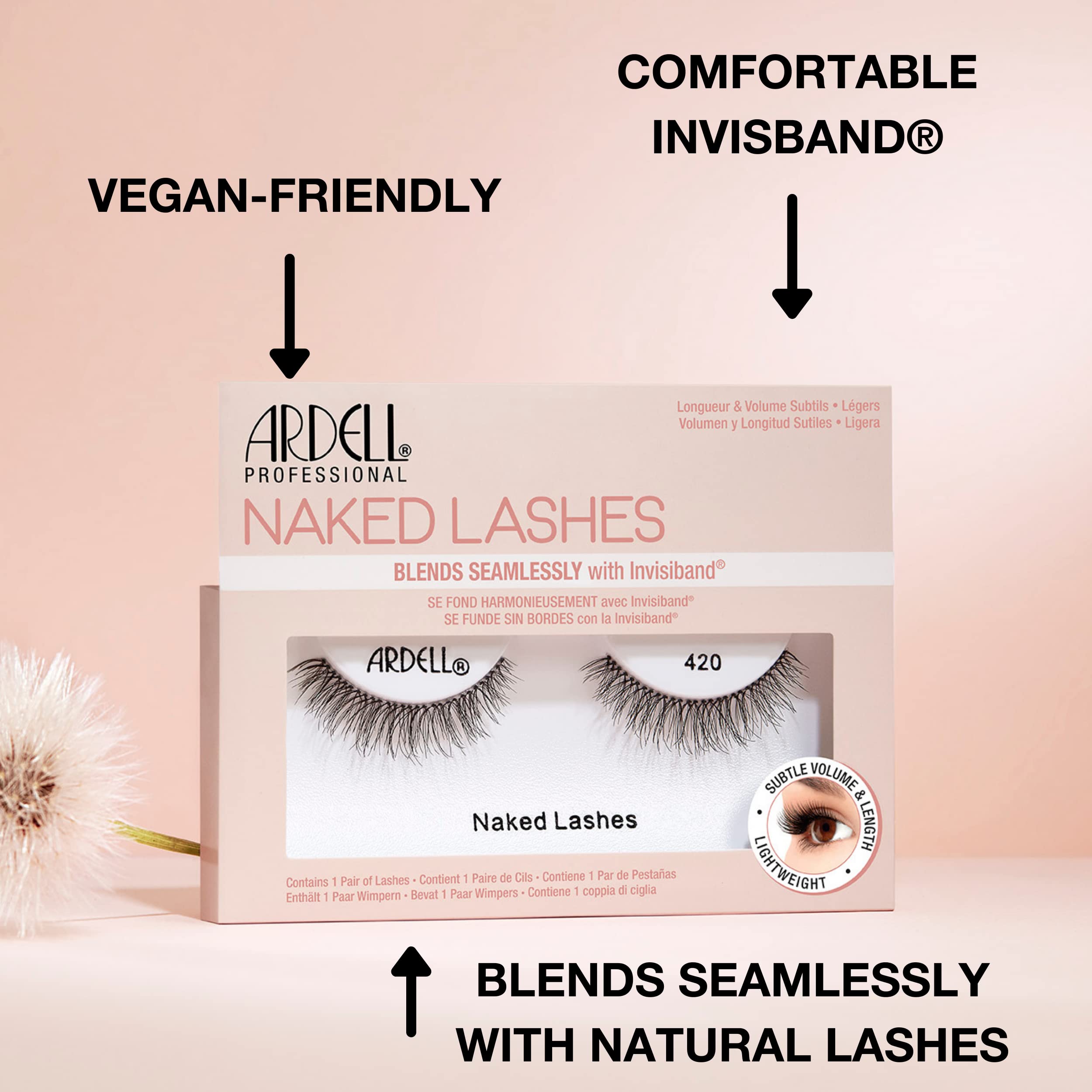 Foto 5 pulgar | Pestañas Postizas Ardell Naked Lashes 420 (paquete De 5) - Venta Internacional.