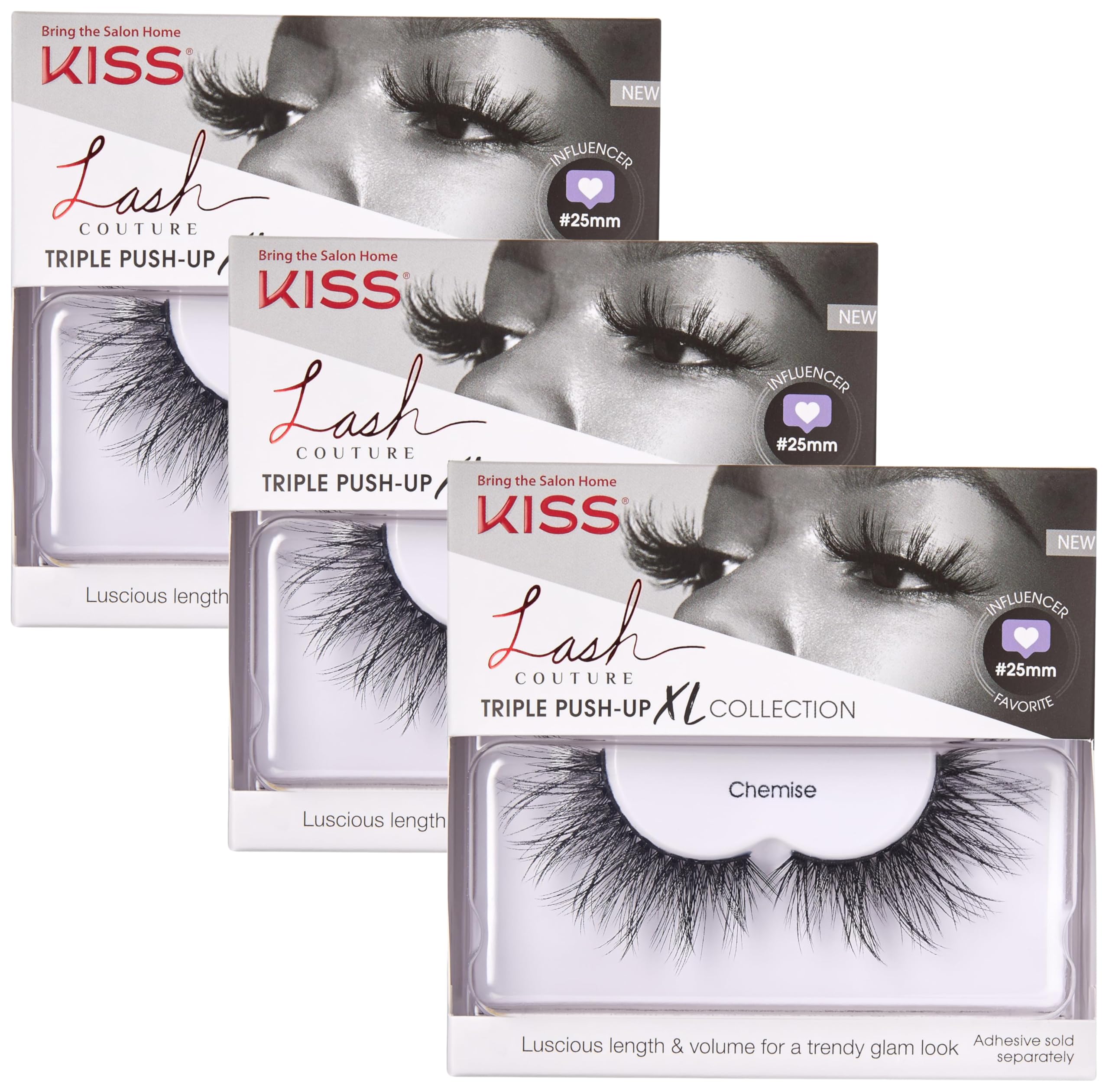 Foto 2 pulgar | Pestañas Postizas Kiss Lash Couture Triple Push-up Halloween 02' - Venta Internacional.