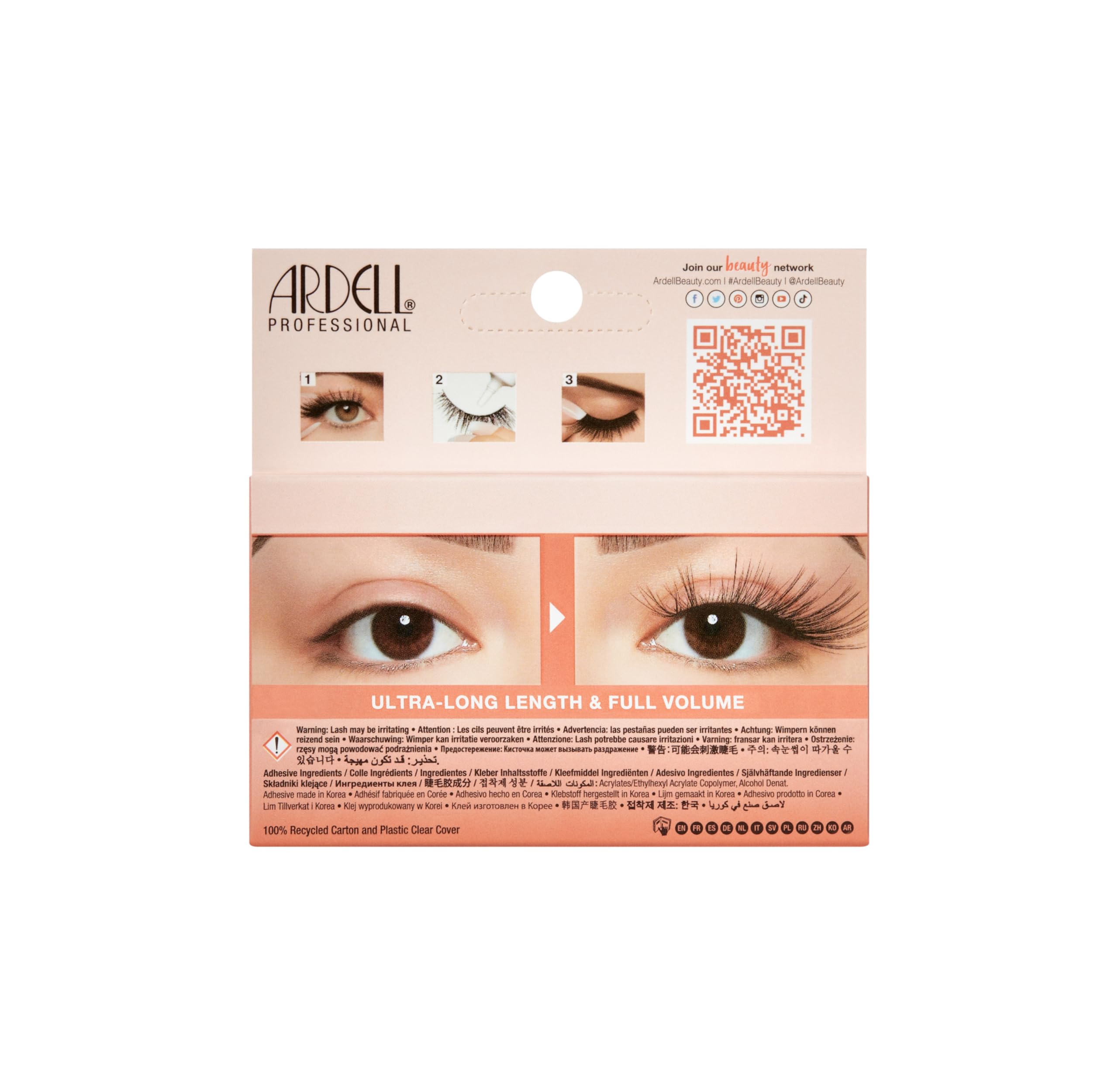 Foto 3 pulgar | Pestañas Postizas Ardell Bbl Big Beautiful Lashes 962 Cheeky - Venta Internacional.