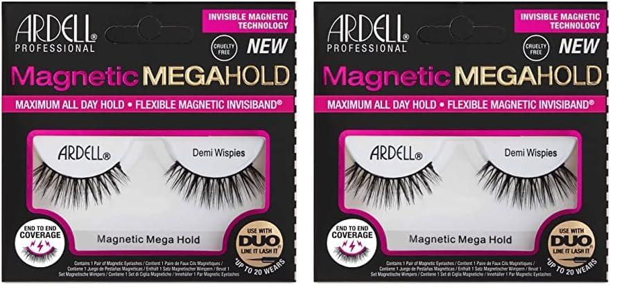 Pestañas Postizas Ardell Magnetic Megahold Demi Wispies X2 - Venta Internacional.