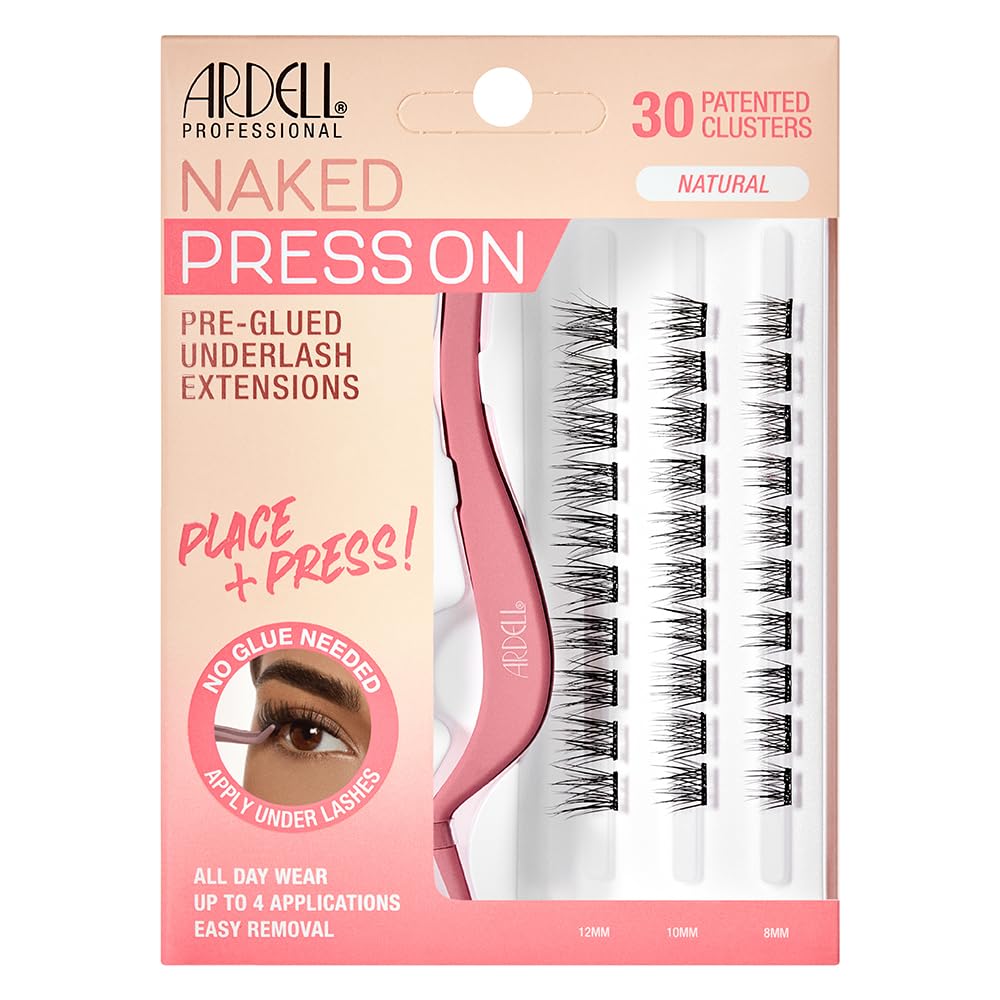 Foto 2 pulgar | Extensiones Underlash Ardell Naked Press On, Prepegadas En Color Natural - Venta Internacional.