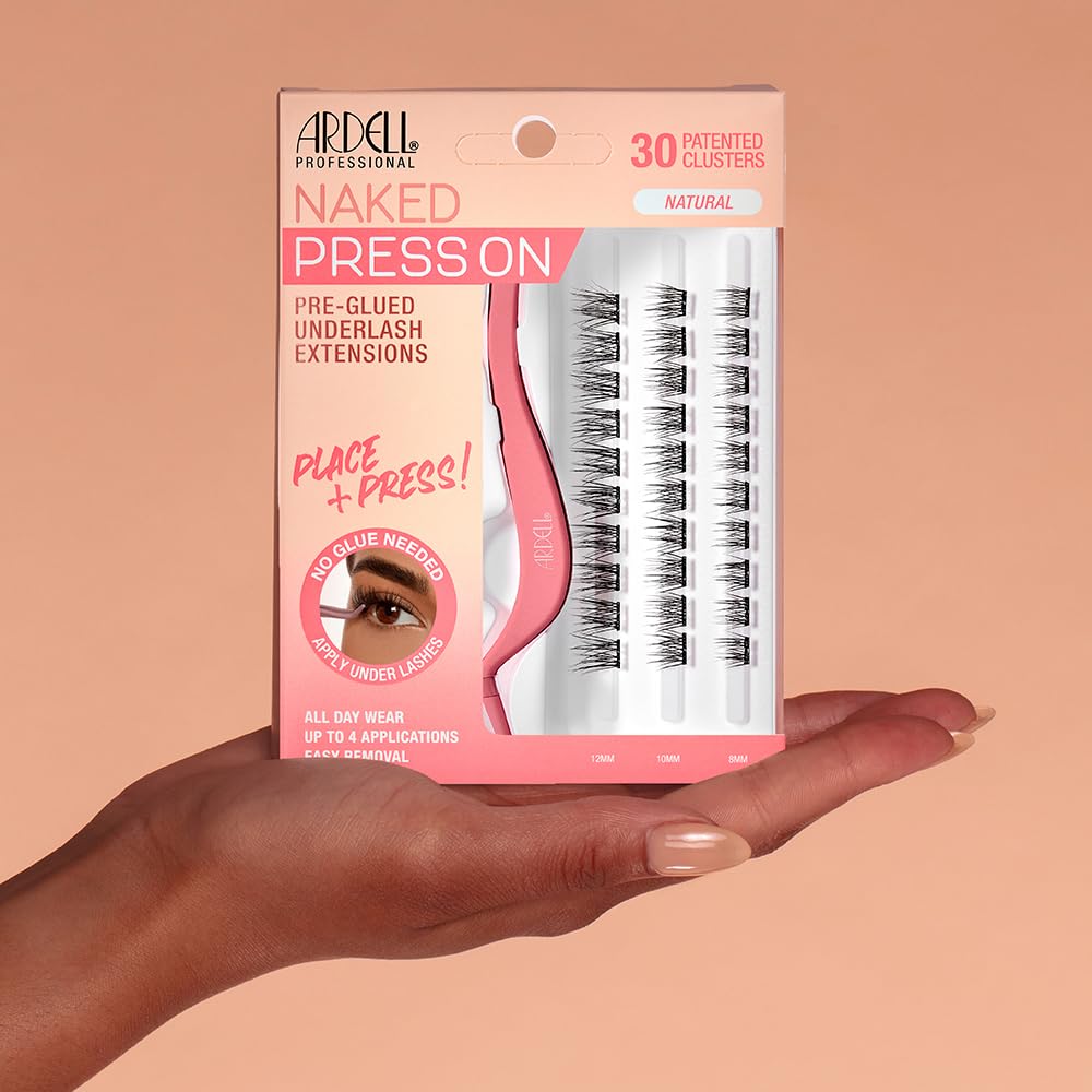 Foto 6 pulgar | Extensiones Underlash Ardell Naked Press On, Prepegadas En Color Natural - Venta Internacional.