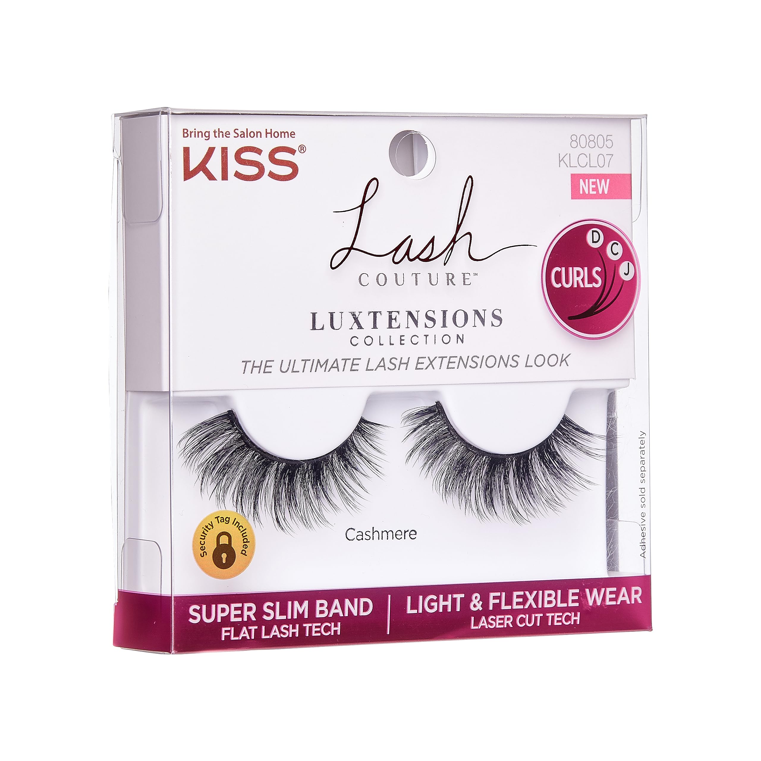 Foto 5 | Tira De Pestañas Postizas Kiss Lash Couture Luxtensions 07 14 Mm - Venta Internacional.