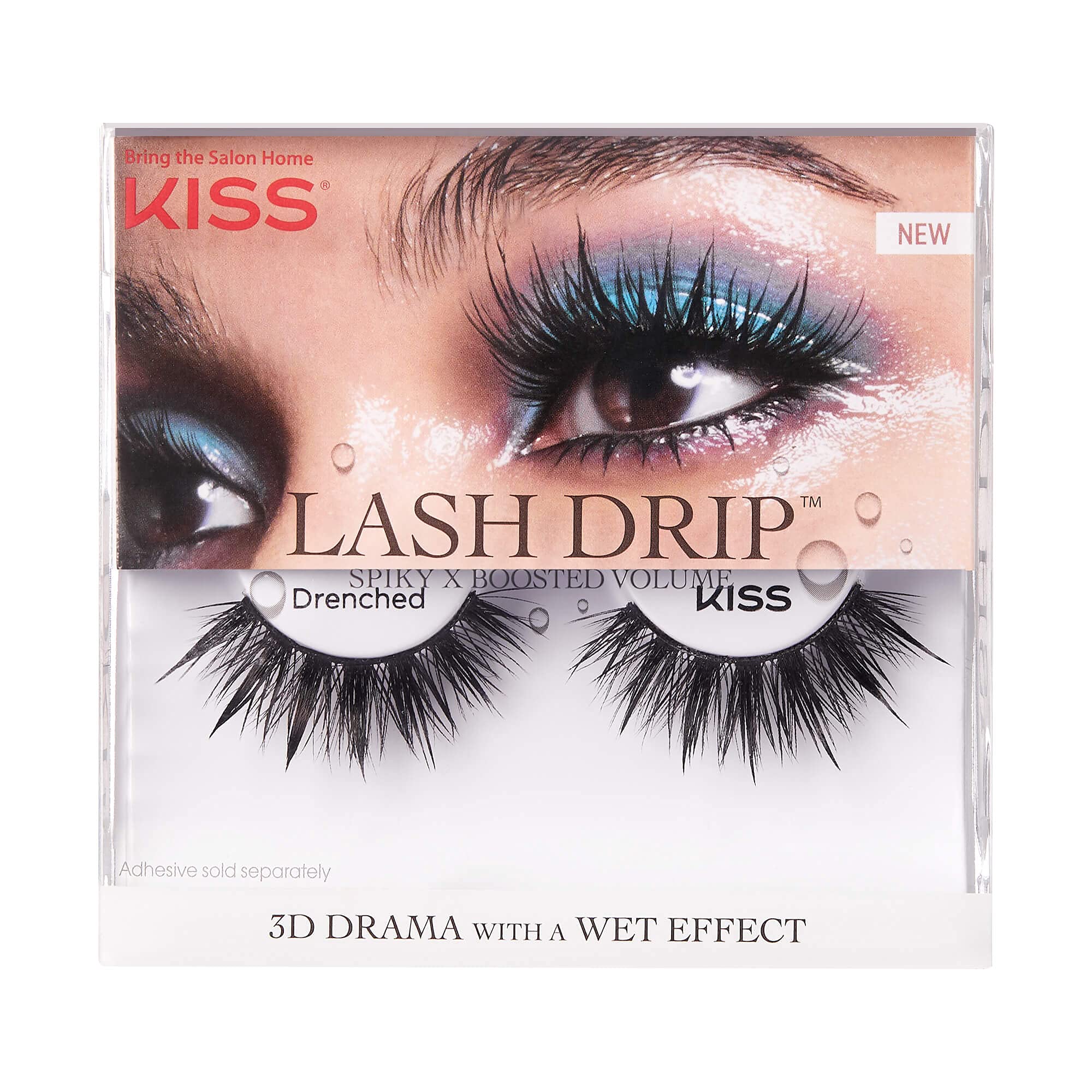 Foto 2 pulgar | Pestañas Postizas Kiss Lash Drip Spiky X, Con Volumen Aumentado - Venta Internacional.