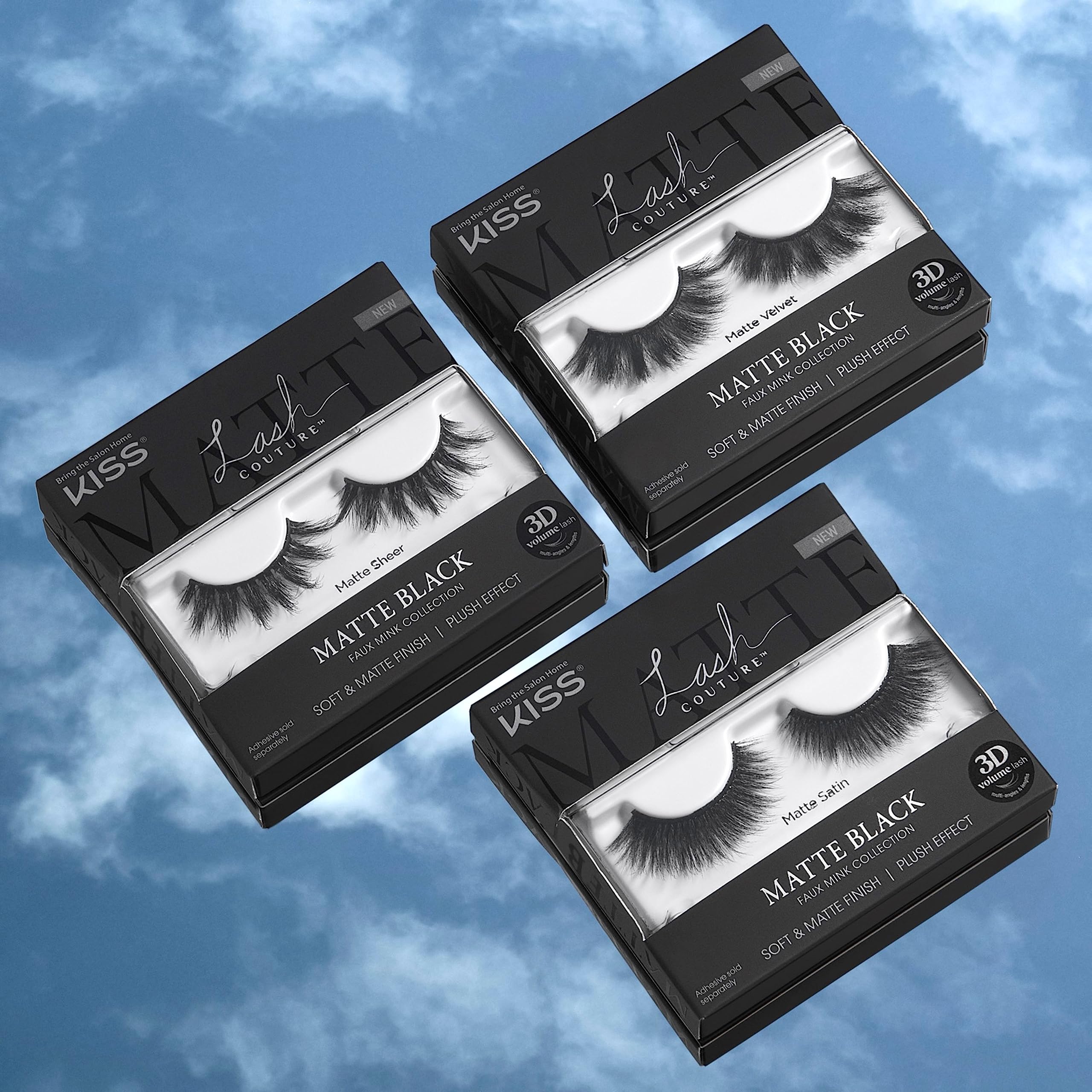 Foto 6 pulgar | Pestañas Postizas Kiss Lash Couture 3d Matte Satin 16 Mm - Venta Internacional.