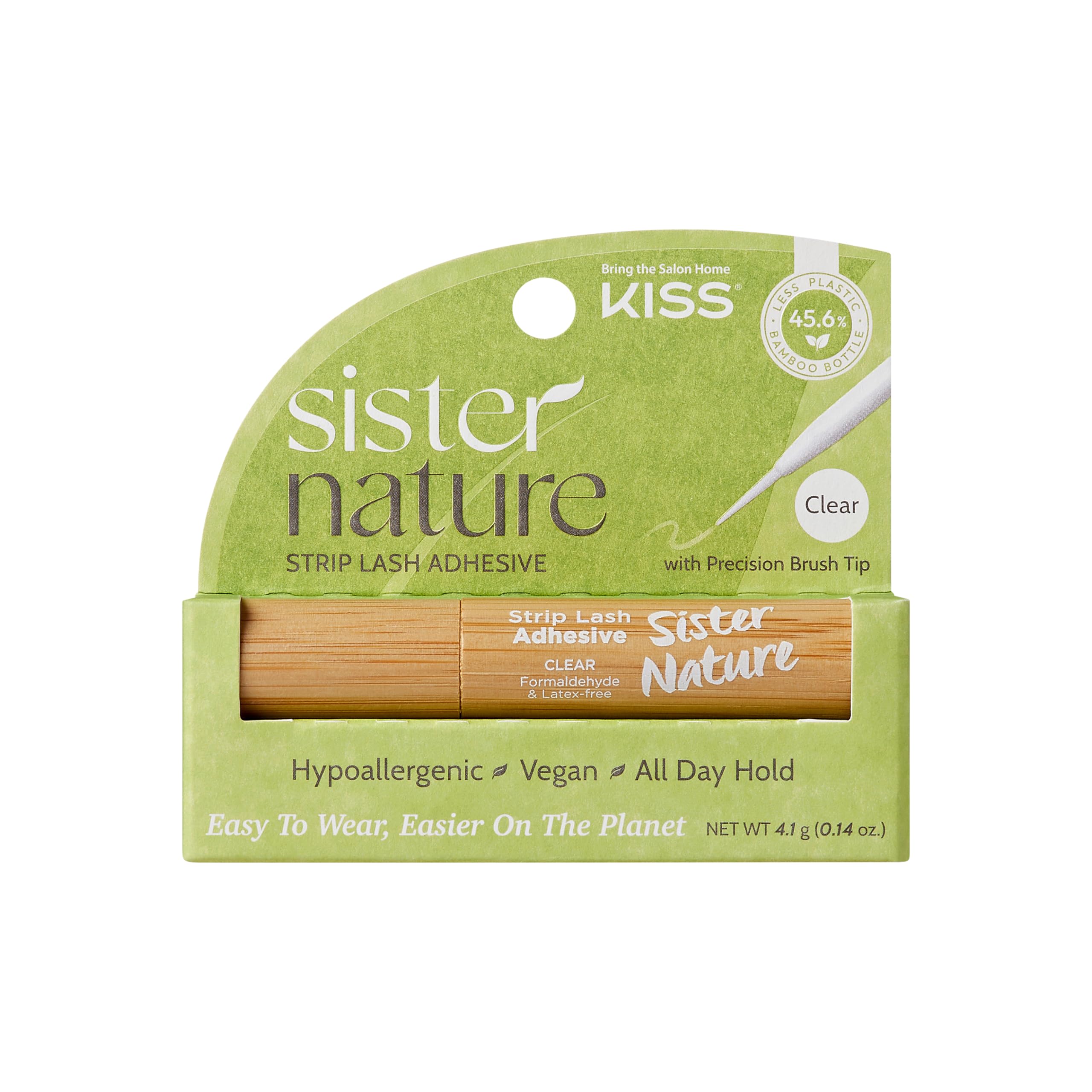 Adhesivo Lash Glue Kiss Sister Nature Strip Para Pestañas, Transparente - Venta Internacional.