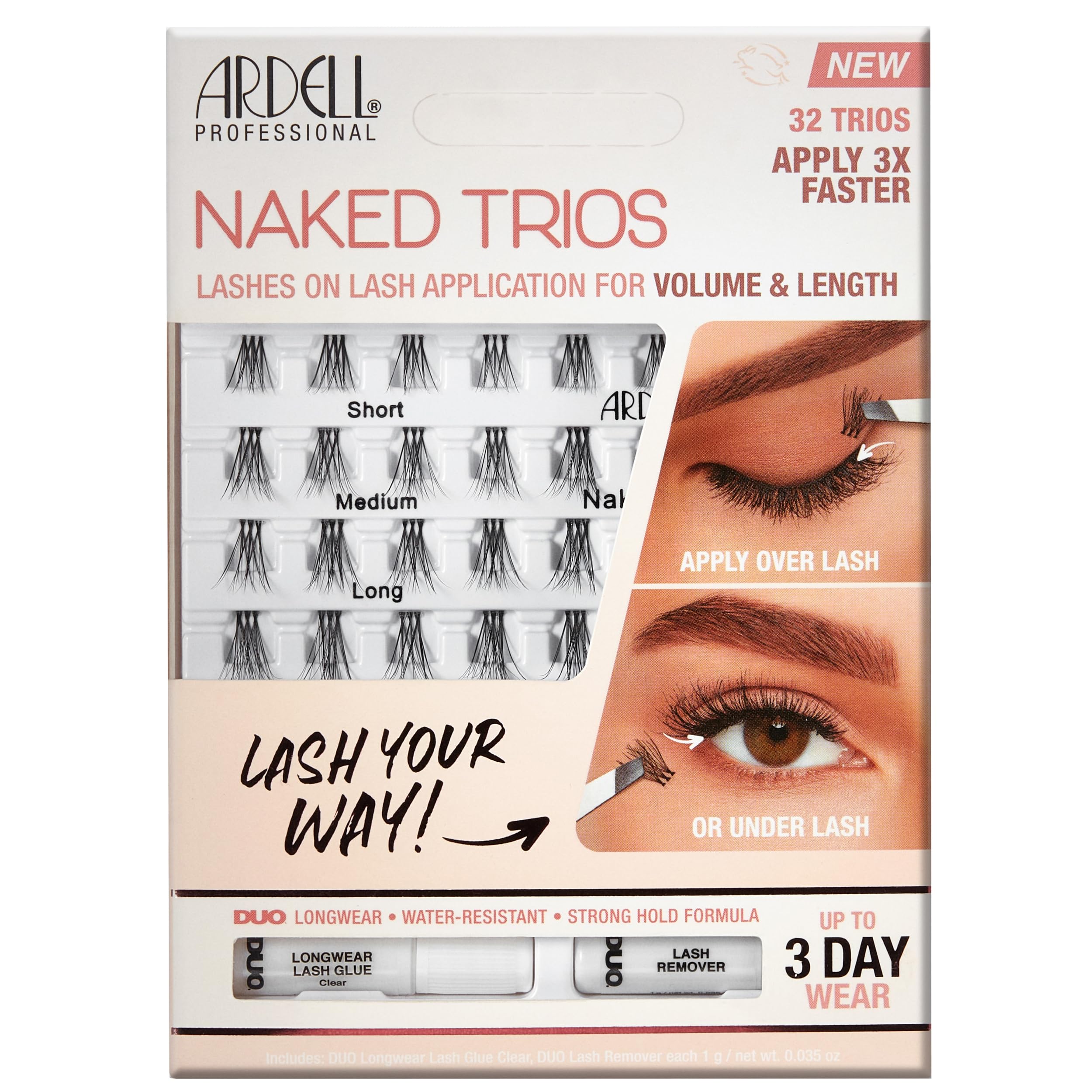 Kit De Tr Os Ardell Naked Lashes Tr Os De Pesta As Postizas Venta