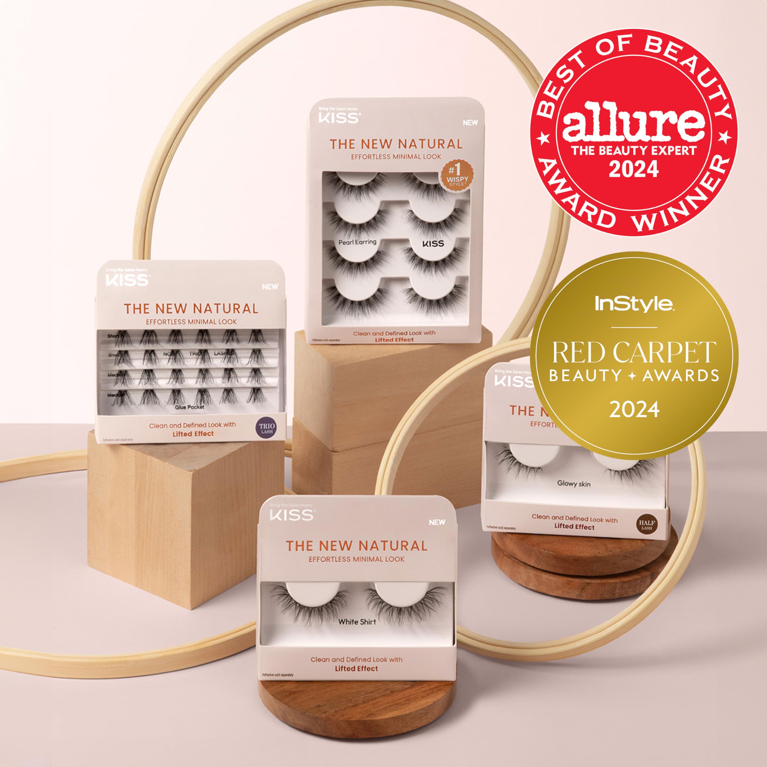 Foto 2 | Pestañas Postizas Kiss The New Natural «freckles» De 12 Mm, 1 Par - Venta Internacional.