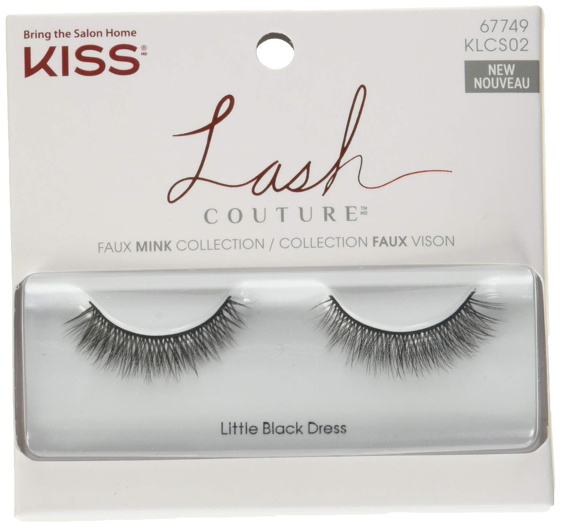 Pestañas Postizas Kiss Lash Couture De Visón Sintético, Paquete De 1 Par - Venta Internacional.