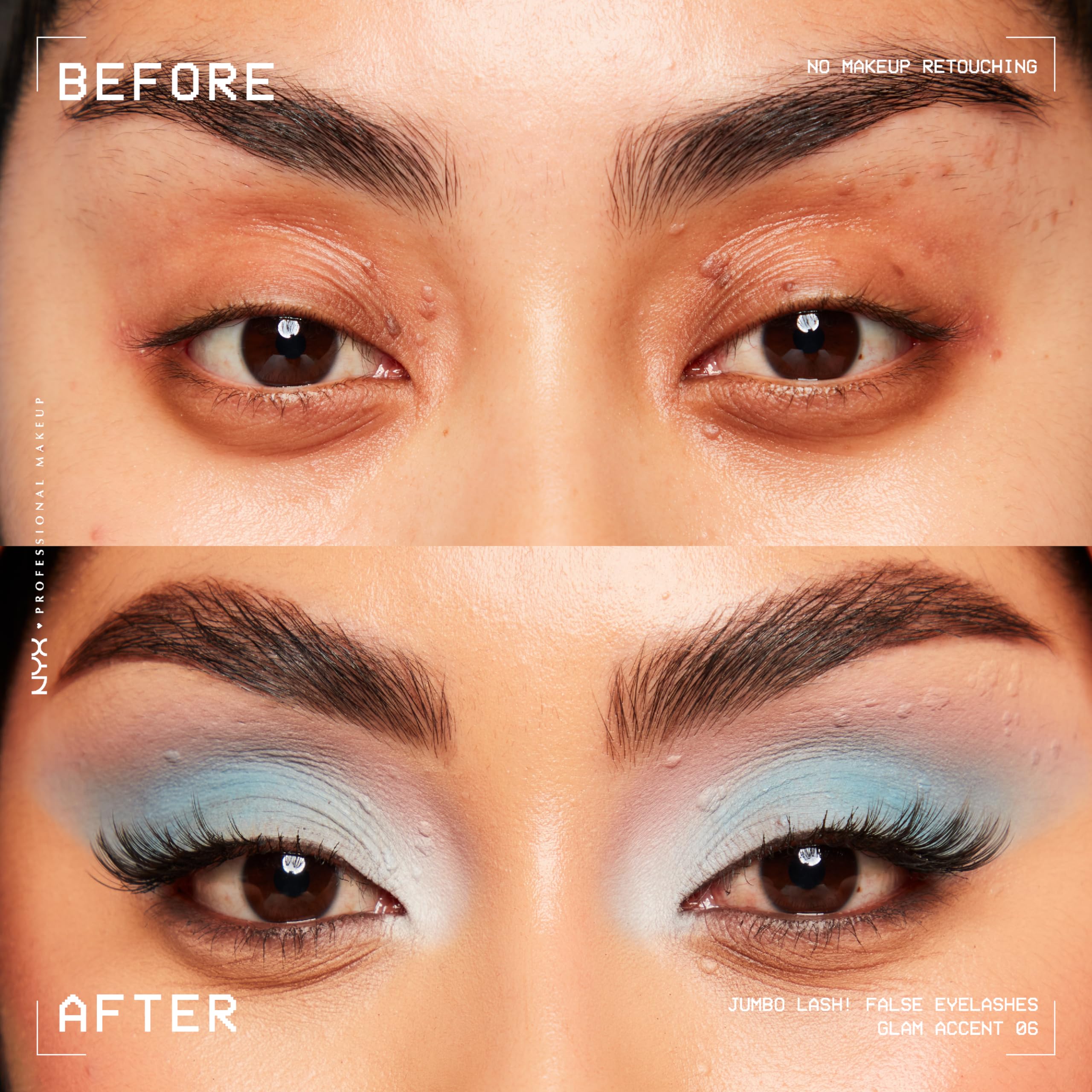 Foto 4 pulgar | Pestañas Postizas Nyx Professional Makeup Jumbo Lash! Acento Glamuroso - Venta Internacional.