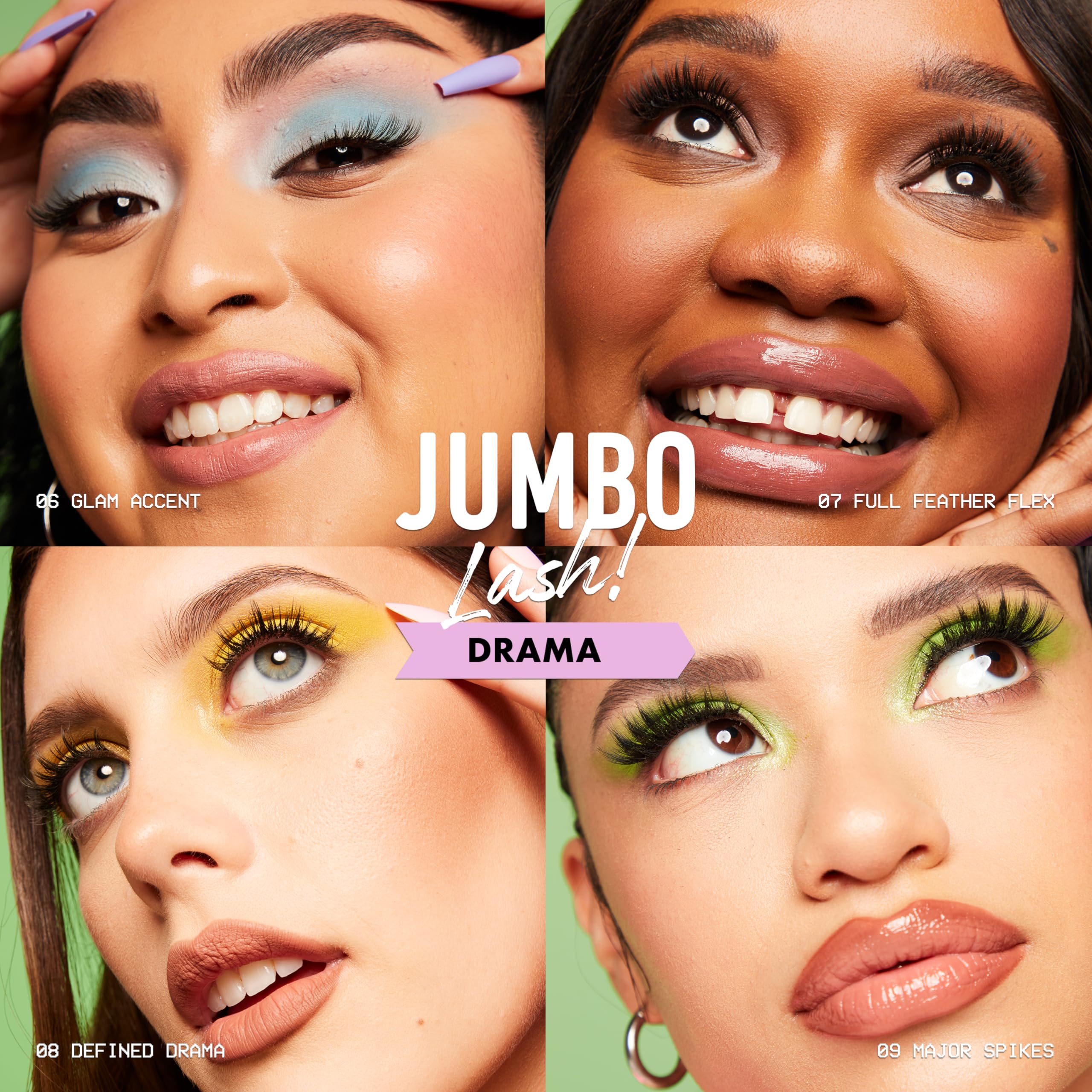Foto 6 pulgar | Pestañas Postizas Nyx Professional Makeup Jumbo Lash! Acento Glamuroso - Venta Internacional.