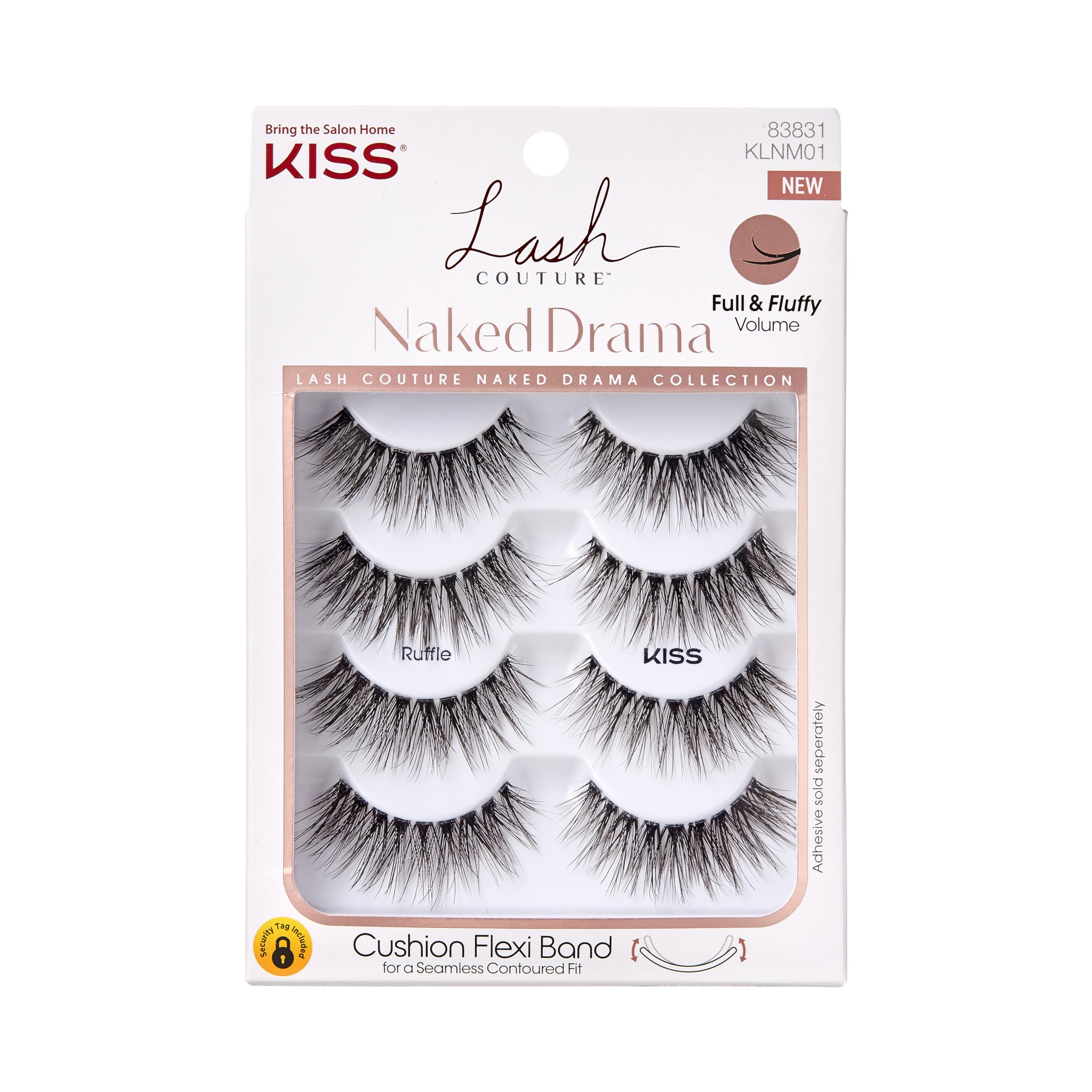 Foto 2 pulgar | Pestañas Postizas Kiss Lash Couture Naked Drama 'cruise' 16 Mm - Venta Internacional.