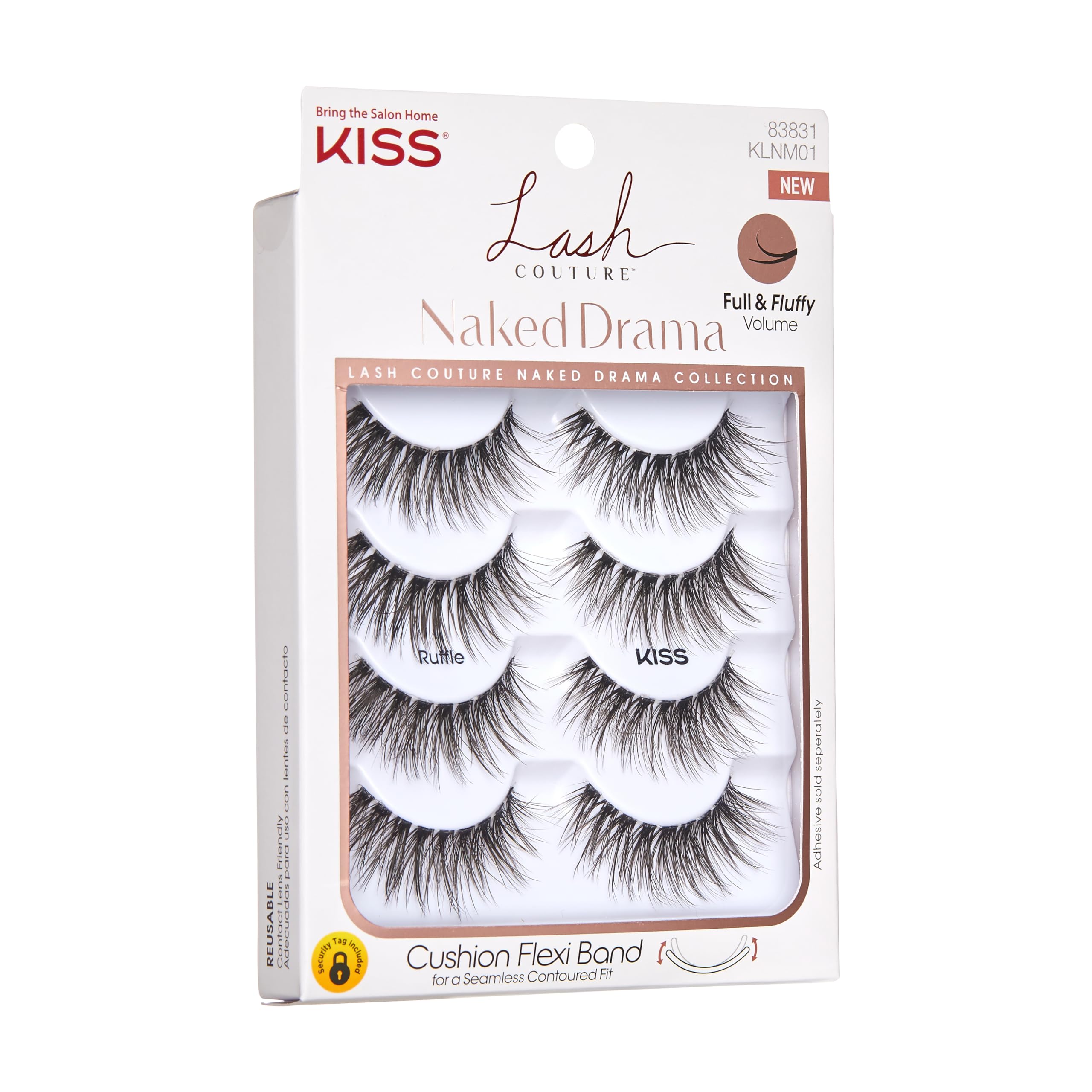 Foto 3 pulgar | Pestañas Postizas Kiss Lash Couture Naked Drama 'cruise' 16 Mm - Venta Internacional.