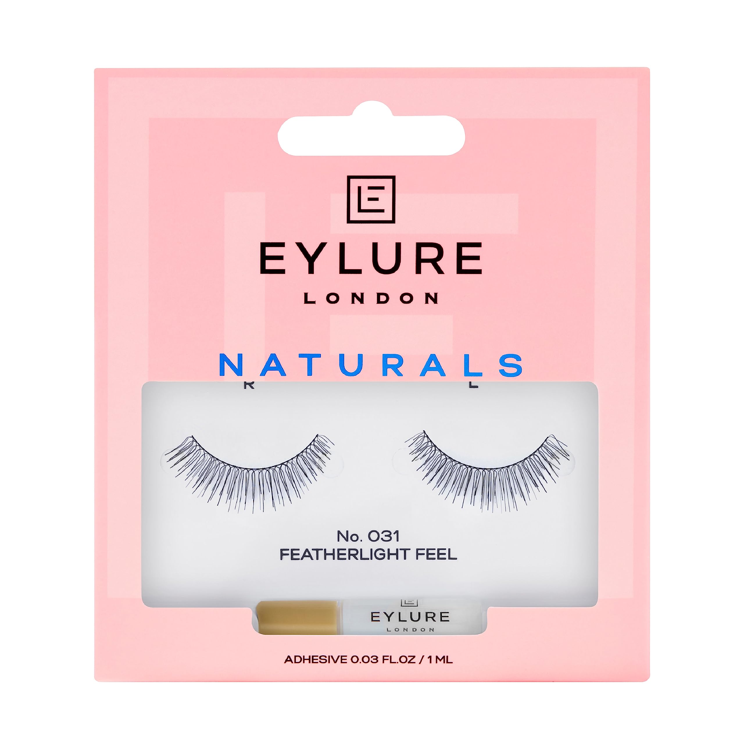 Foto 1 | Eyelashes Eylure Naturals No. 031, Reutilizables, 1 Par Con Adhesivo - Venta Internacional.