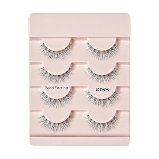 Foto 4 | Pendientes De Perlas Naturales Kiss The New Con Pestañas Postizas, 12 Mm, 4 Pares - Venta Internacional.