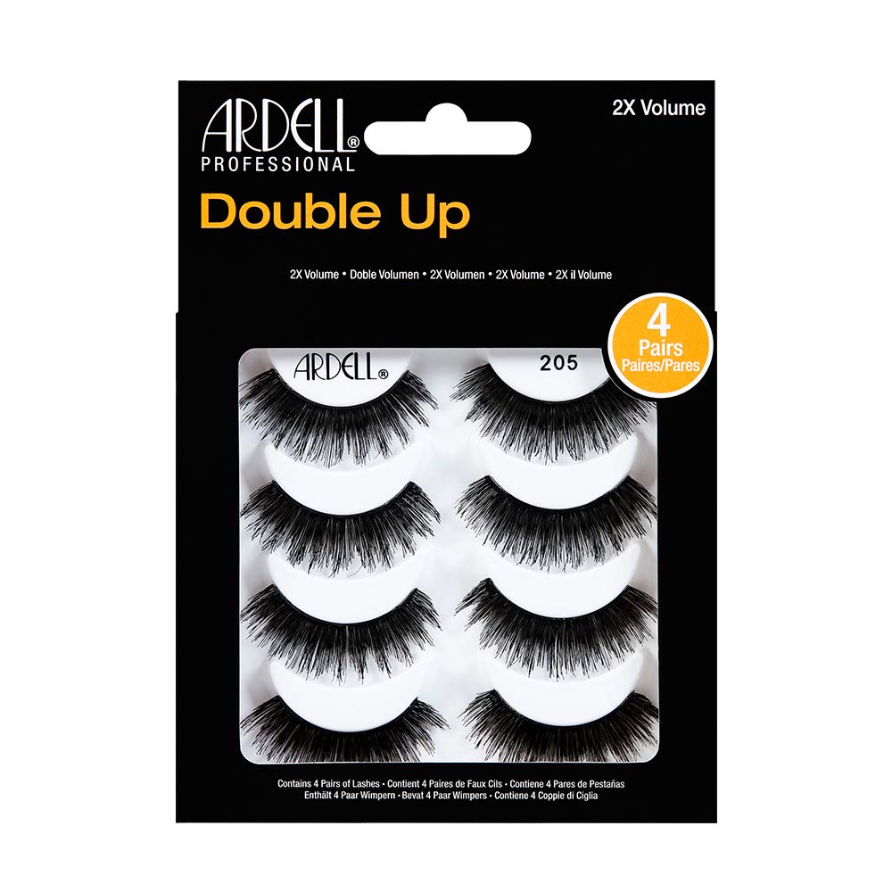 Pestañas Postizas Ardell Double Up 205, Paquete De 4 (4 Pares/paquete) - Venta Internacional. $691