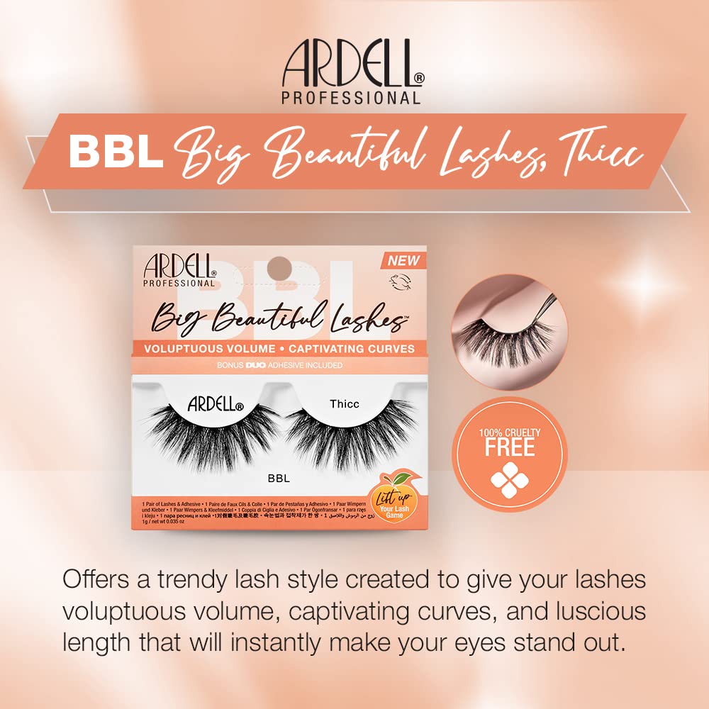 Foto 3 pulgar | Pestañas Postizas Ardell Bbl Big Beautiful Lashes 968 Thicc - Venta Internacional.