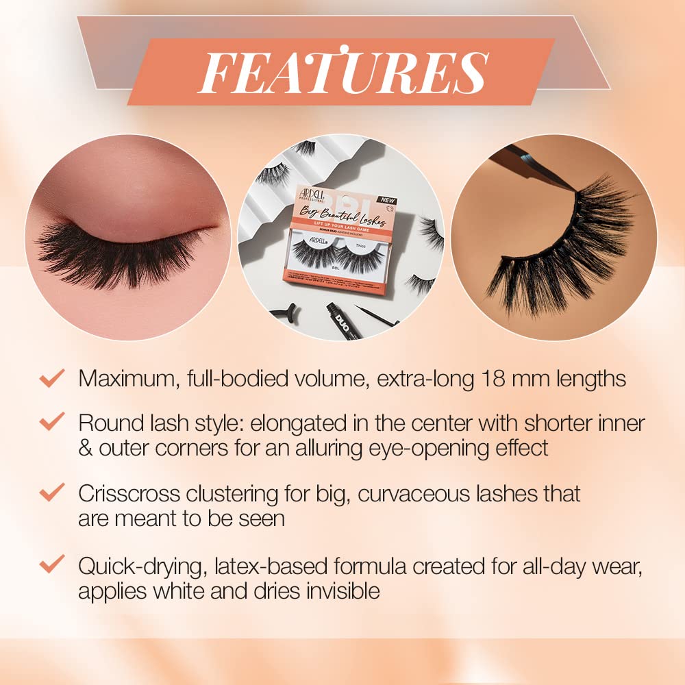 Foto 5 pulgar | Pestañas Postizas Ardell Bbl Big Beautiful Lashes 968 Thicc - Venta Internacional.