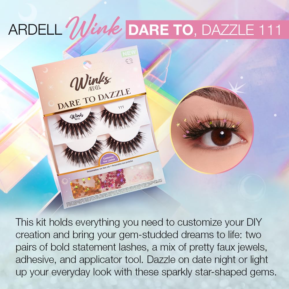 Foto 3 pulgar | Kit De Pestañas Ardell Winks Dare To Dazzle 111 Con Pestañas, 144 Joyas - Venta Internacional.