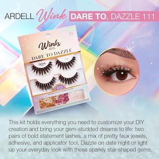 Foto 2 | Kit De Pestañas Ardell Winks Dare To Dazzle 111 Con Pestañas, 144 Joyas - Venta Internacional.