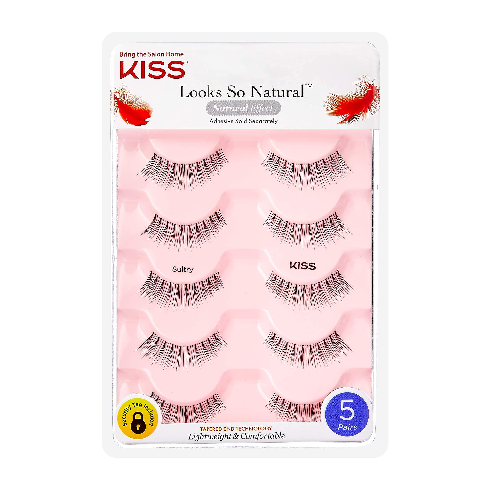 Foto 2 pulgar | Pestañas Postizas Kiss Con Un Aspecto Tan Natural, «sensual», 12 Mm, 5 Pares - Venta Internacional.
